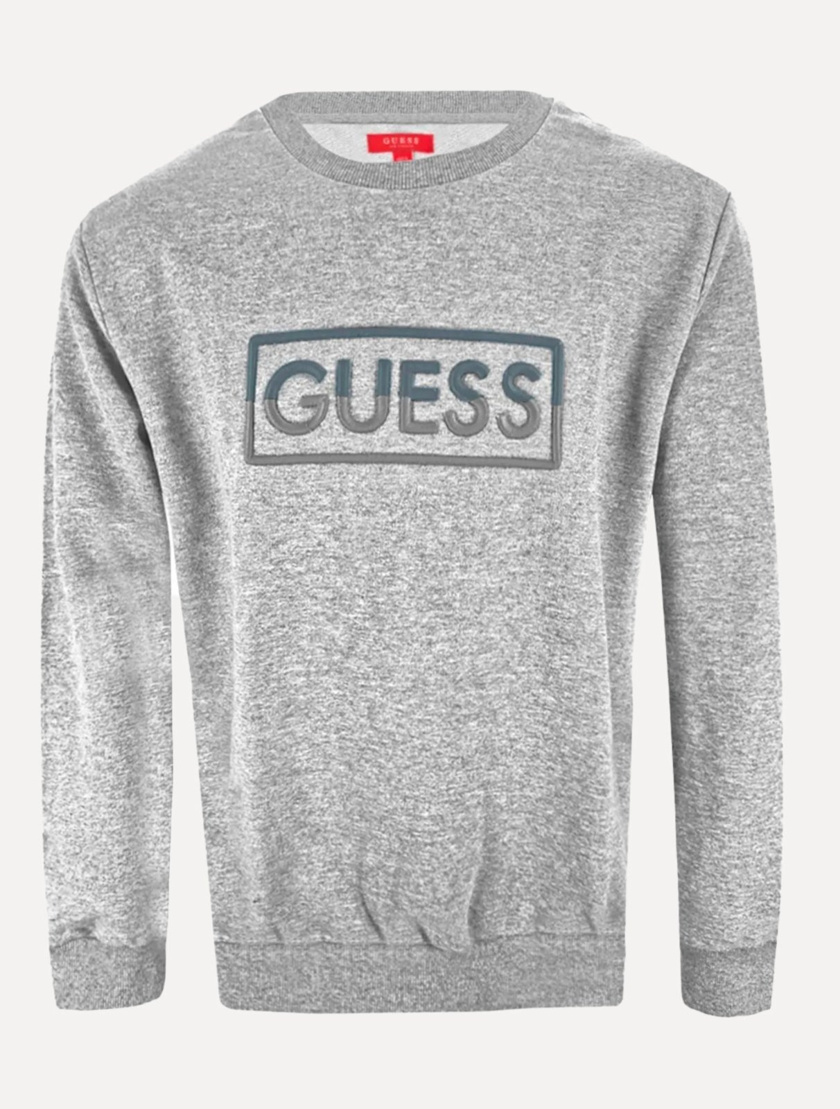 Imagem principal Moletom Guess Masculino Bordado Degrade Mescla Guess cinza