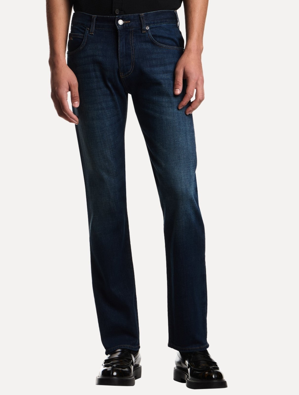 Imagem principal Calça Jeans Empório Armani Masculina J45 Regular Fit Azul Escuro Emporio Armani jeans azul