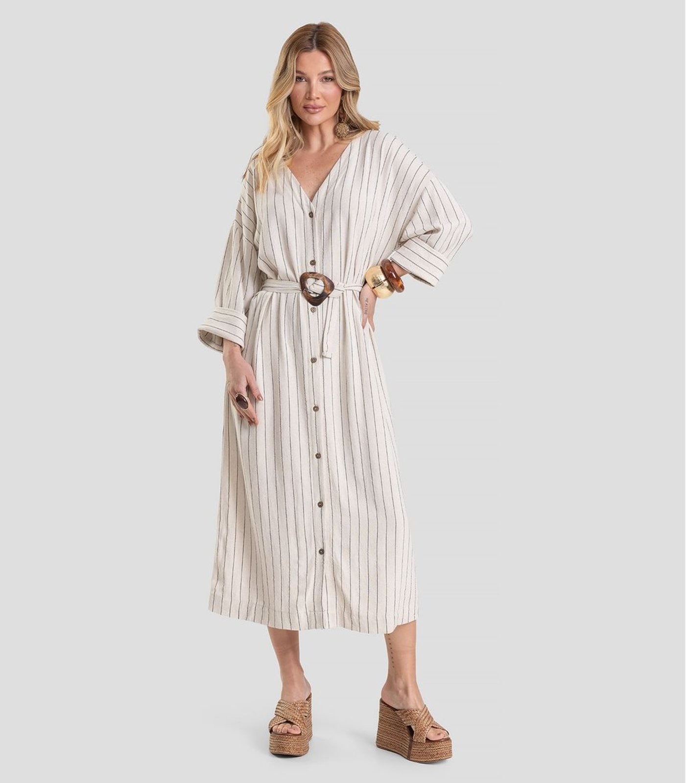 Imagem principal Vestido Feminino Chemise Dianna Dianna bege