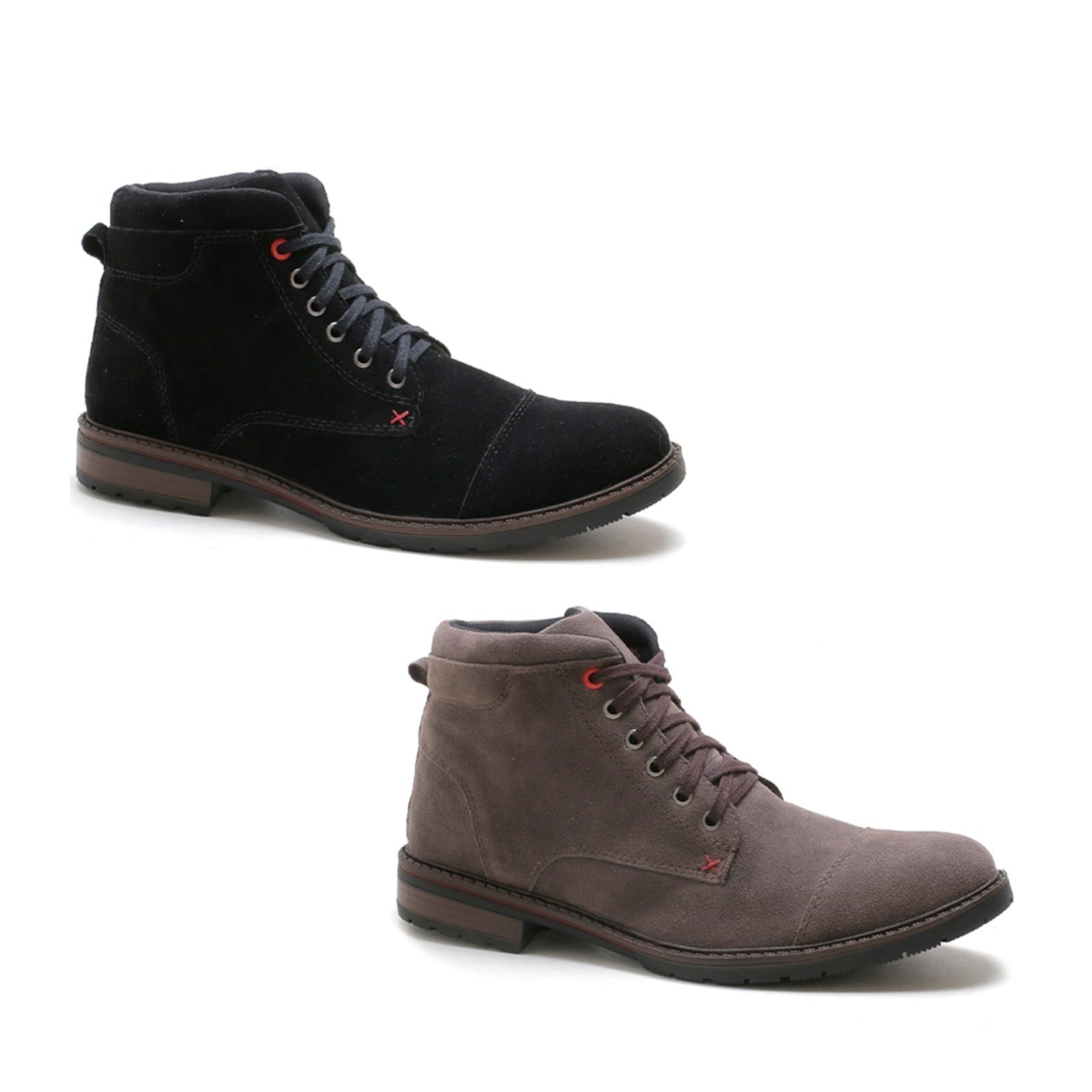 Imagem principal Kit 2 Pares Bota Masculina Bredeni Confortavel Coturno Estilo Casual Cinza Preta BREDENI multicolorido