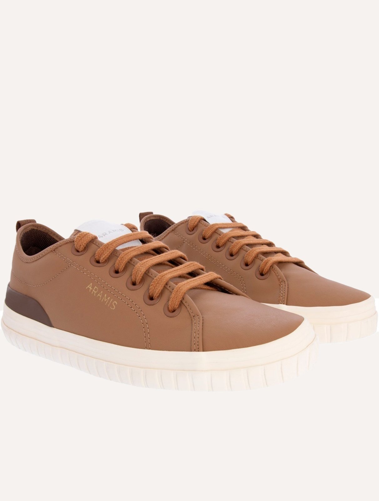 Imagem principal Tênis Aramis Masculino Couro Recortes Deep Claro Aramis marrom