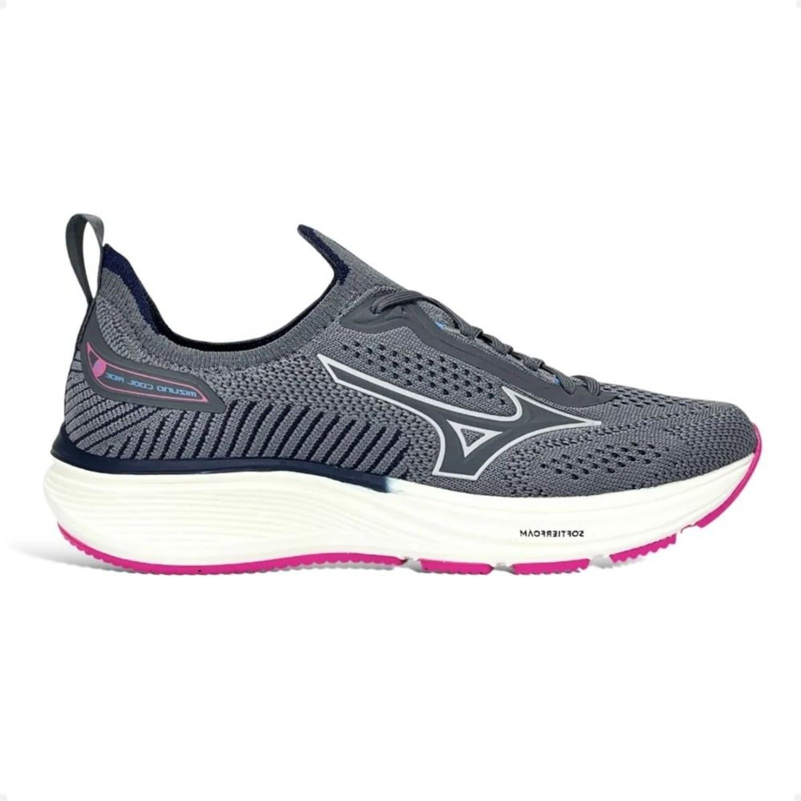 Imagem principal Tênis Corrida Feminino Mizuno Cool Ride 3 Chumbo Mizuno cinza