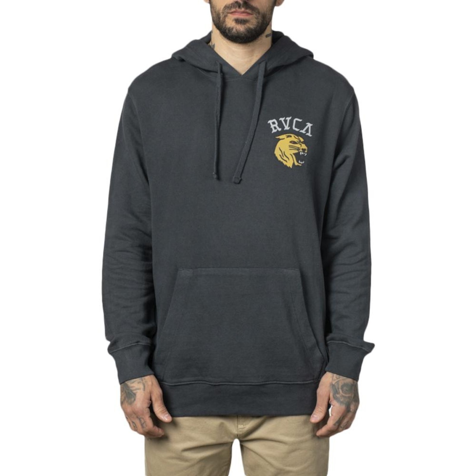 Imagem principal Moletom RVCA Canguru Mascot WT23 Masculino Cinza Escuro RVCA grafite