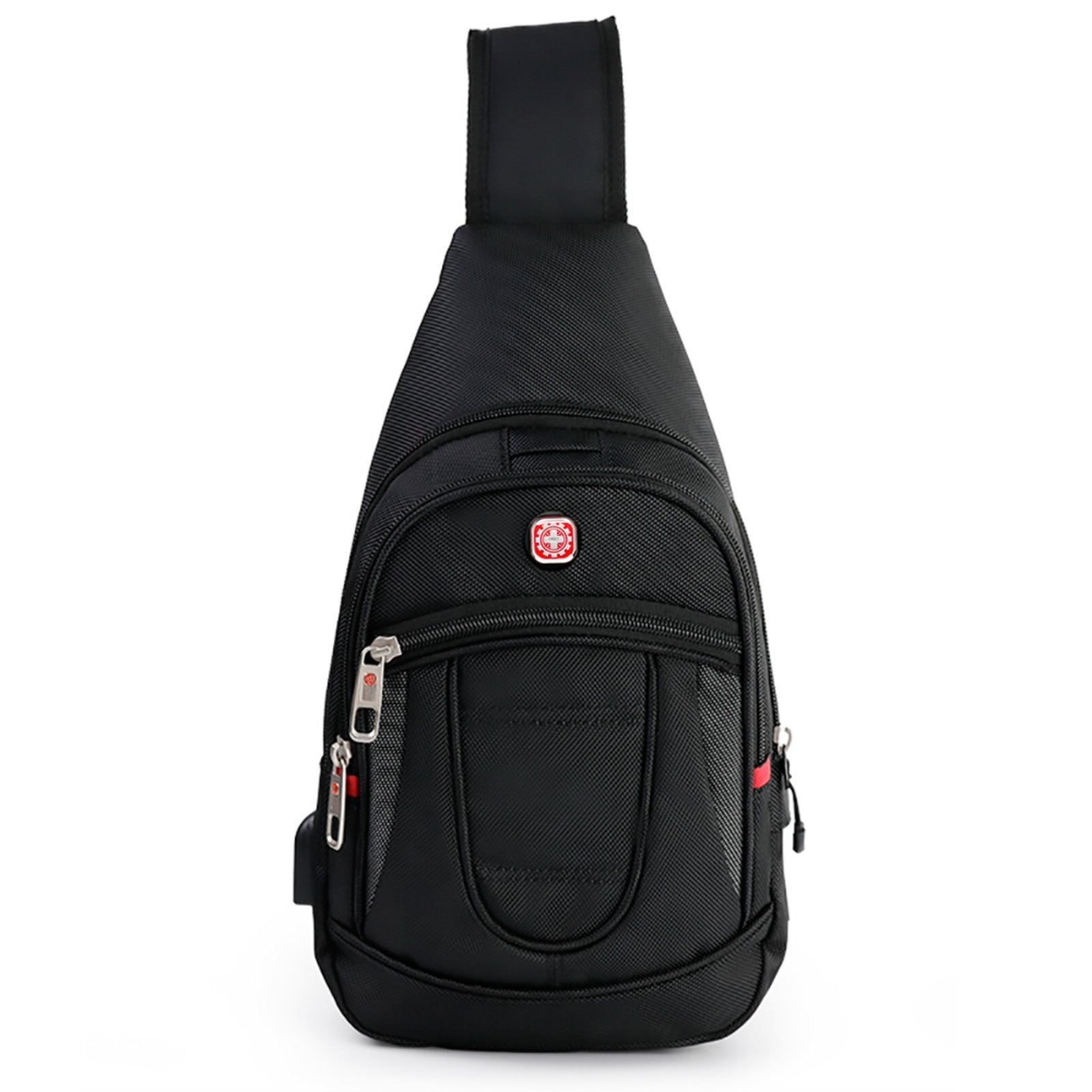 Imagem principal Mochila Transversal Shoulder Bag Saída USB Crossgear preto