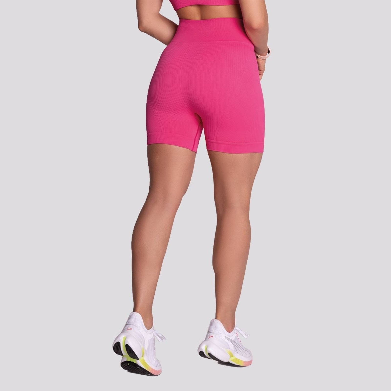 Imagem principal Shorts Canelado Selene Sem Costura Feminino Escuro SELENE rosa