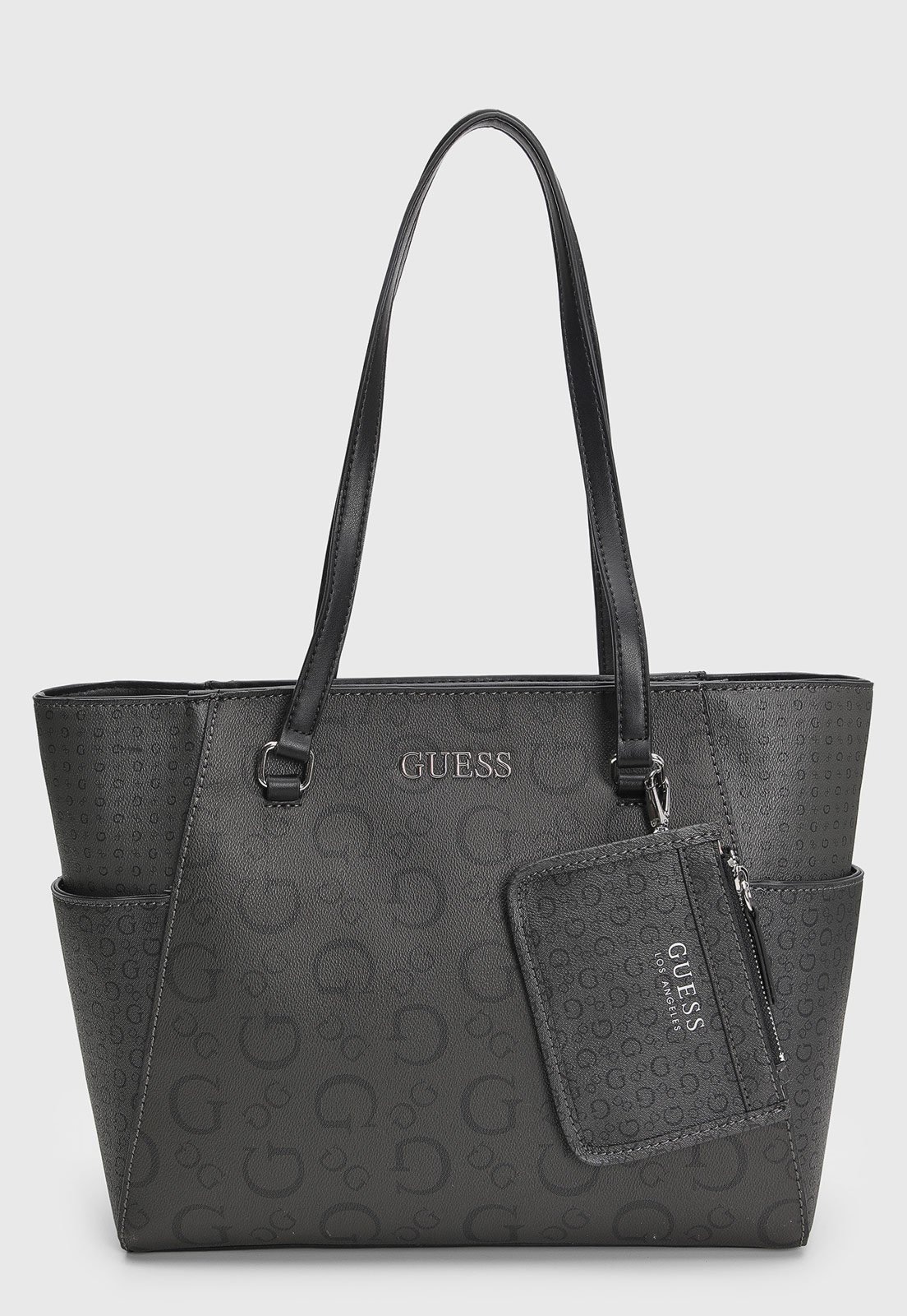 Imagem principal Bolsa Feminina Guess Grande e Porta Moedas Monograma Preta Guess preto