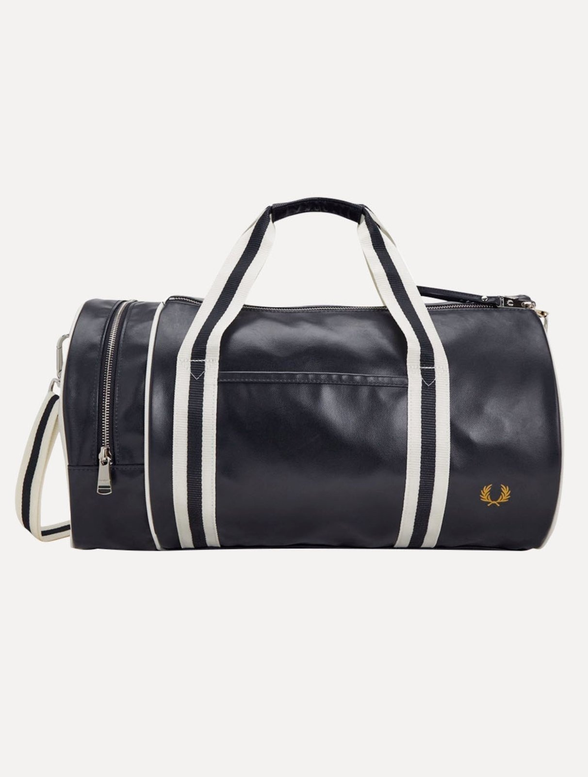Imagem principal Bolsa Fred Perry Masculina Classic Barrel Off-White/Azul Marinho Fred Perry off-white white