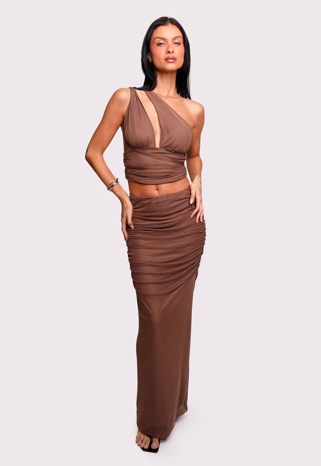 Imagem principal saia em tule goddess Mundo Lolita mundololita marrom