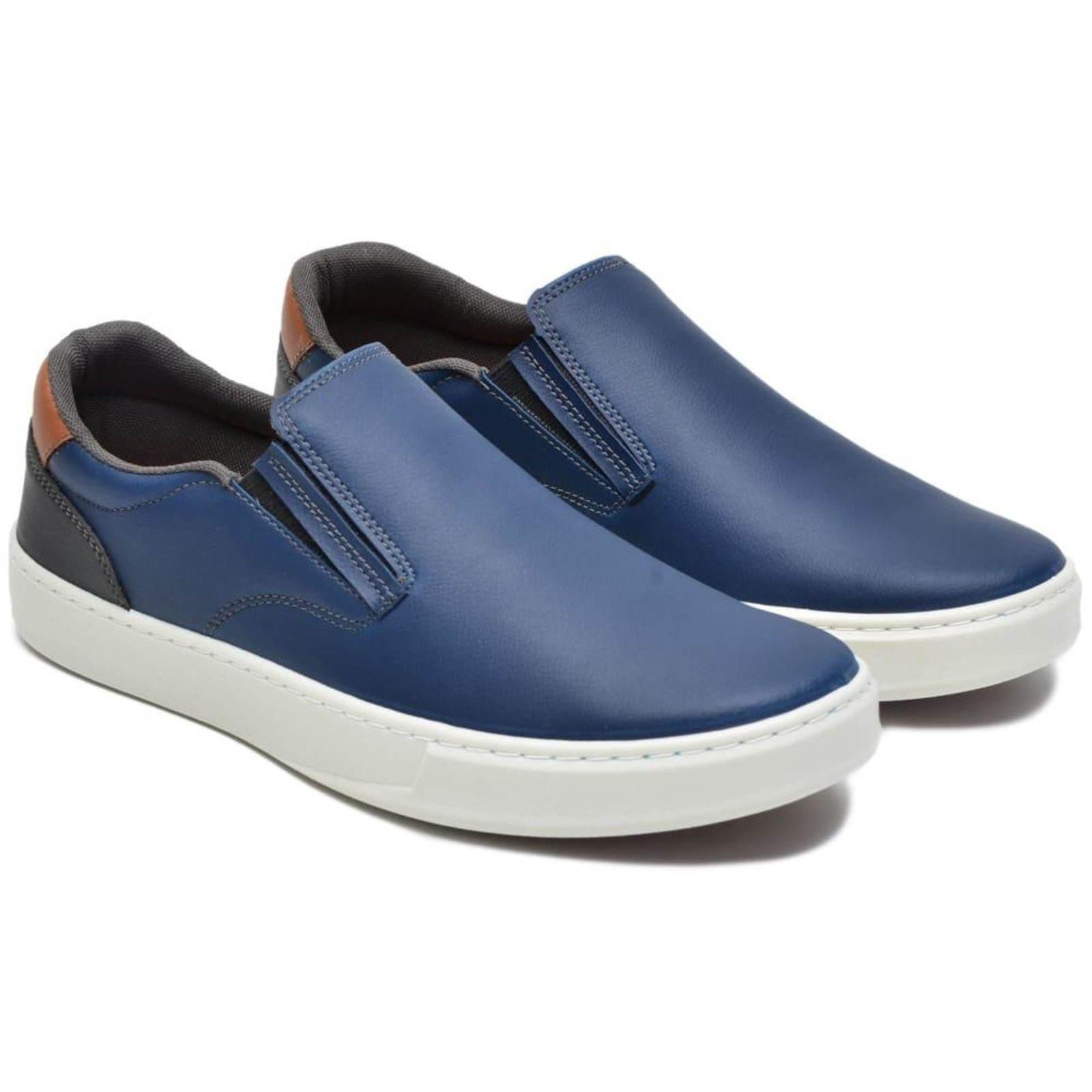Imagem principal Sapatênis Masculino A. Andrade Tênis Slip On Casual Esporte Fino Urbano Conforto Anna Andrade azul marinho
