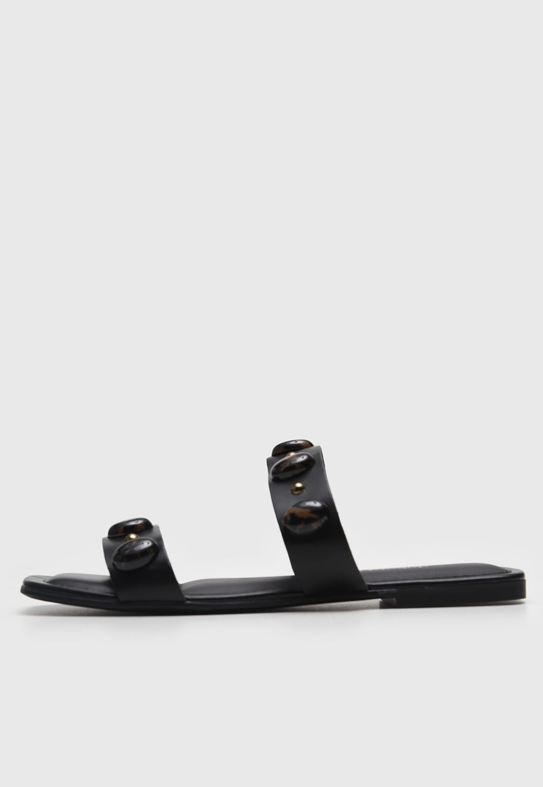 Imagem principal Rasteira Feminina Dakota Pedrarias Preta Dakota preto