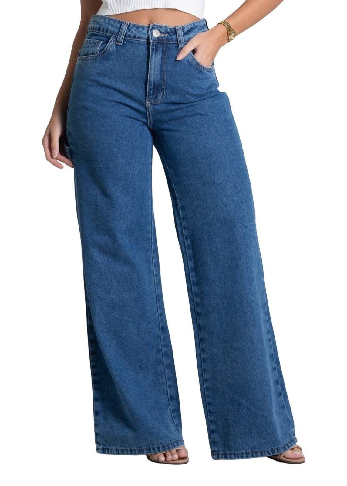 Imagem principal Calça Jeans Sawary Wide Leg - 281921 Sawary azul