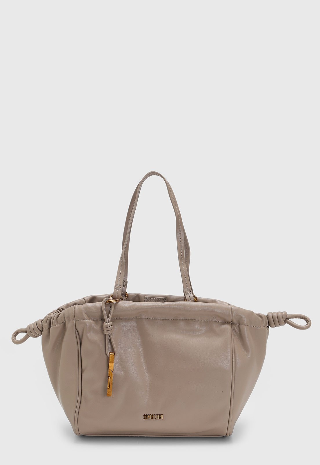 Imagem principal Bolsa Média Feminina Santa Lolla Lateral Franzida Santa Lolla marrom