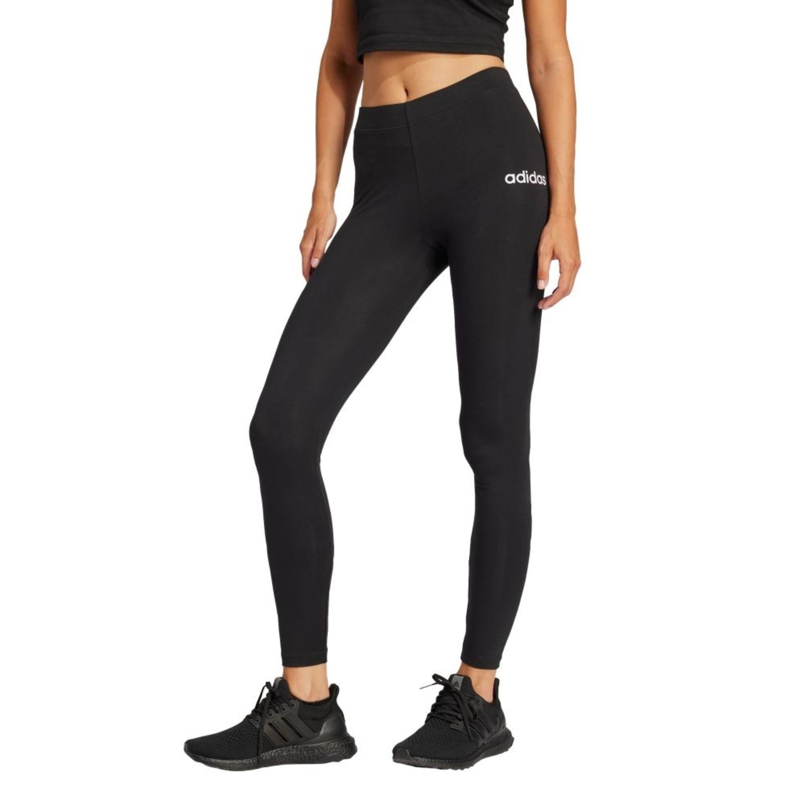 Imagem principal Essentials Linear Leggings de algodão adidas Sportswear adidas Sportswear preto