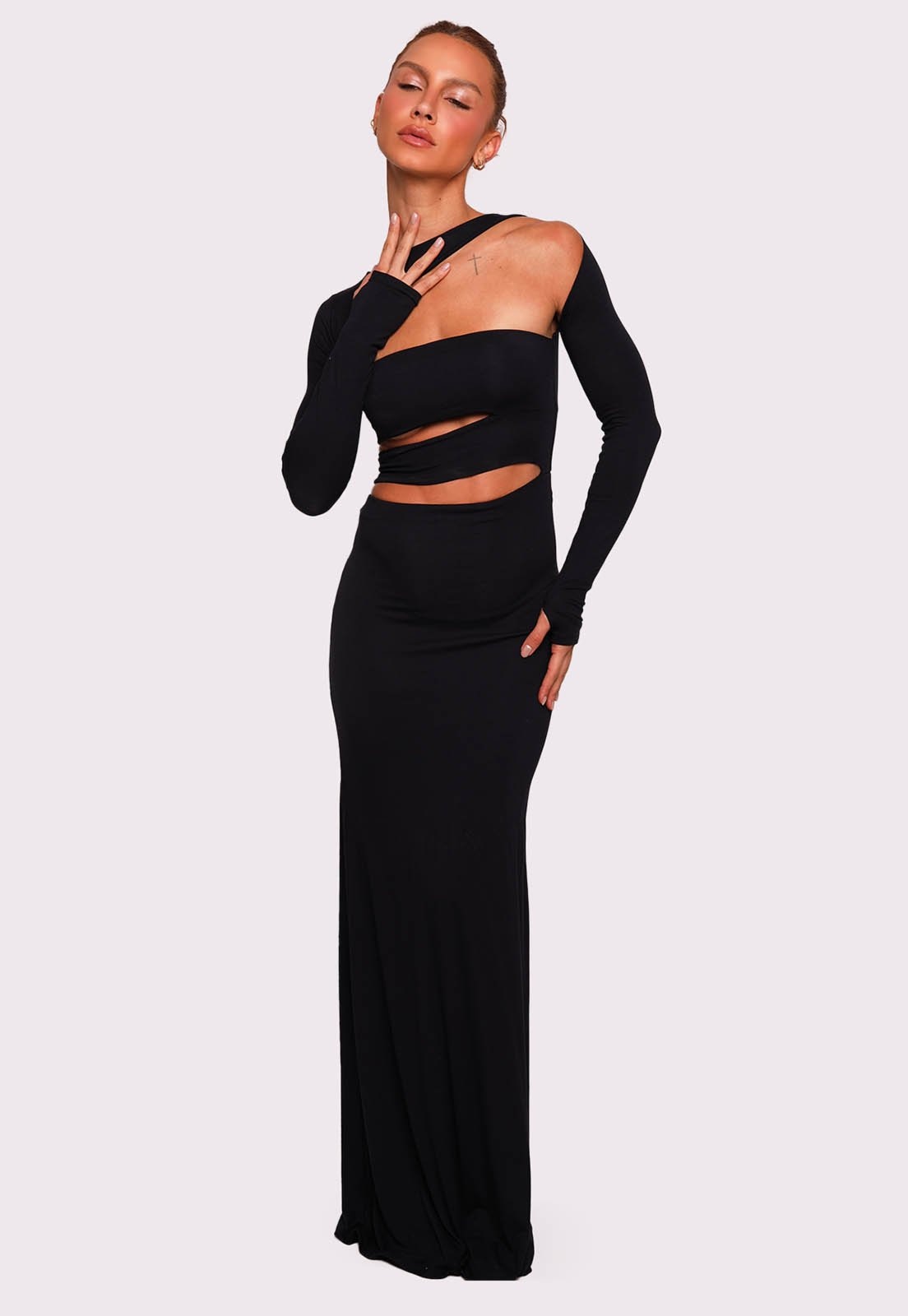 Imagem principal vestido catwalk longo Mundo Lolita mundololita preto