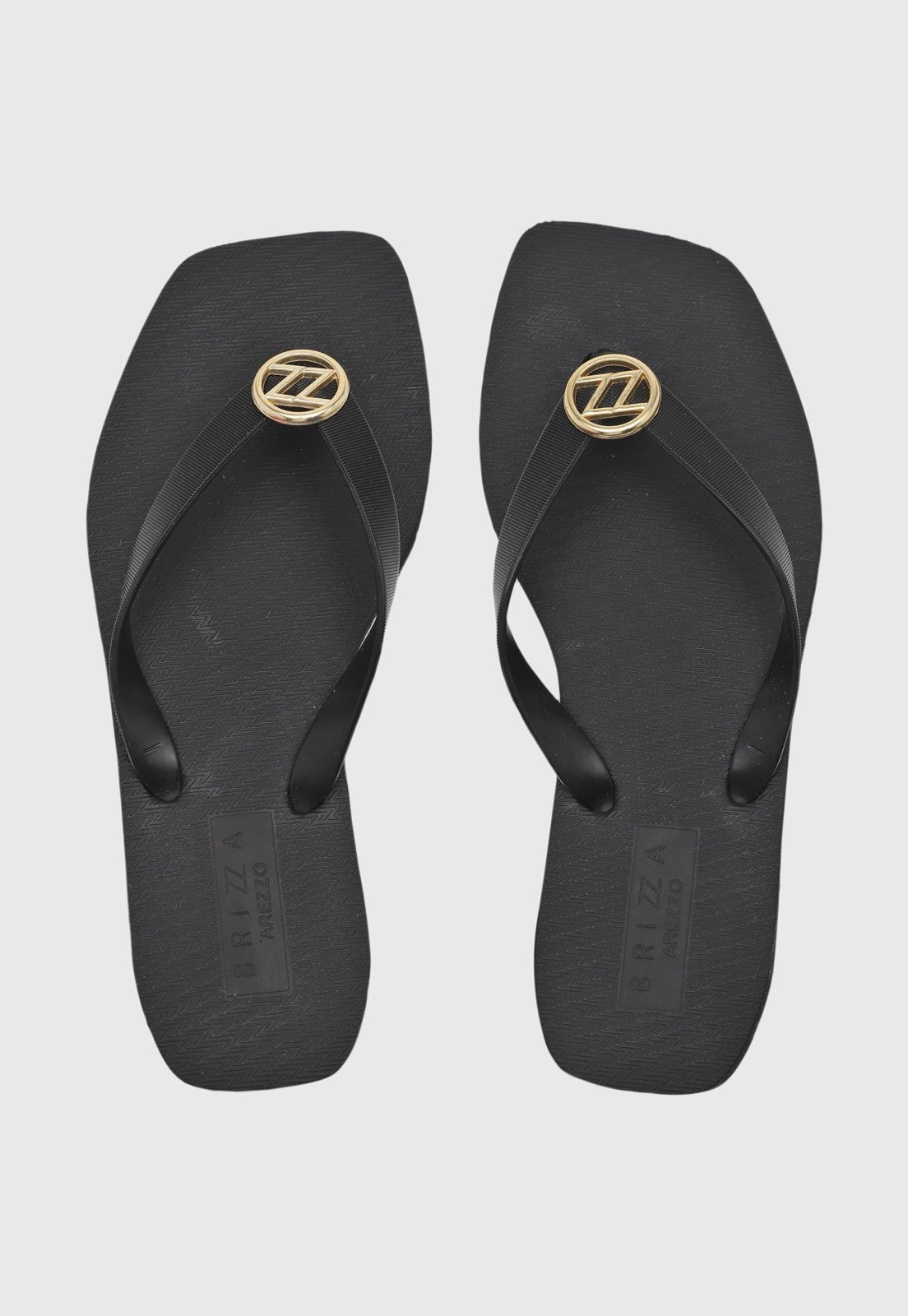 Imagem principal Chinelo Dedo Feminino Brizza Arezzo Monograma Brizza Arezzo preto