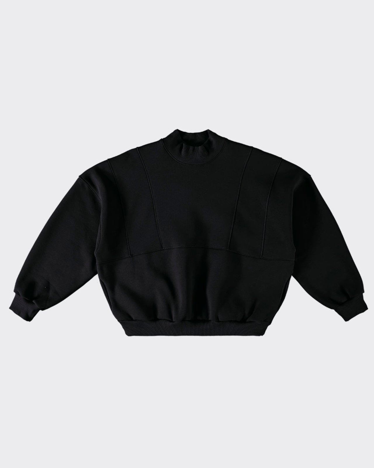 Imagem principal Blusão Amplo Feminino Com Recortes Em Moletom Premium Enfim preto