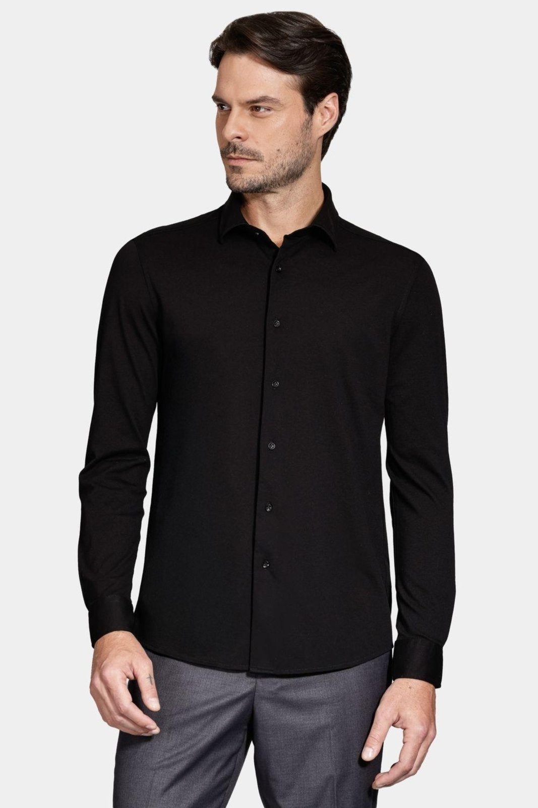 Imagem principal Camisa Aramis Manga Longa Slim Piquet de Malha Aramis preto