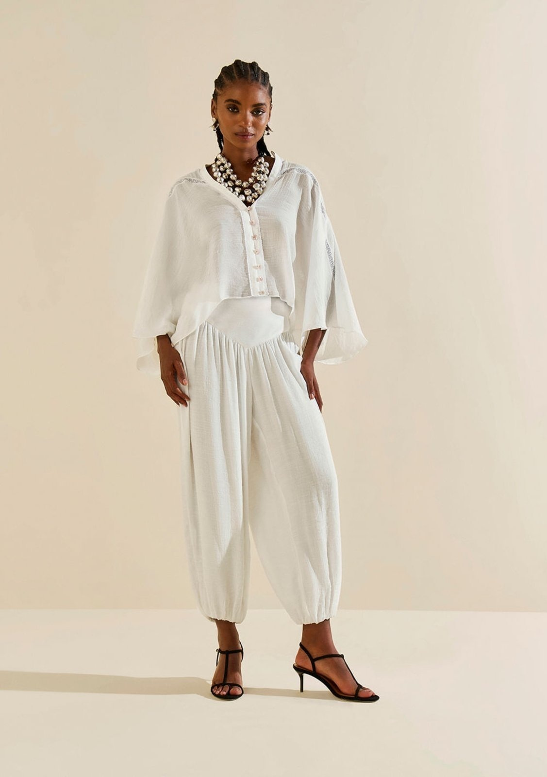 Imagem principal Calça Morena Rosa Jogging Alta Estampado Morena Rosa estampado rosa