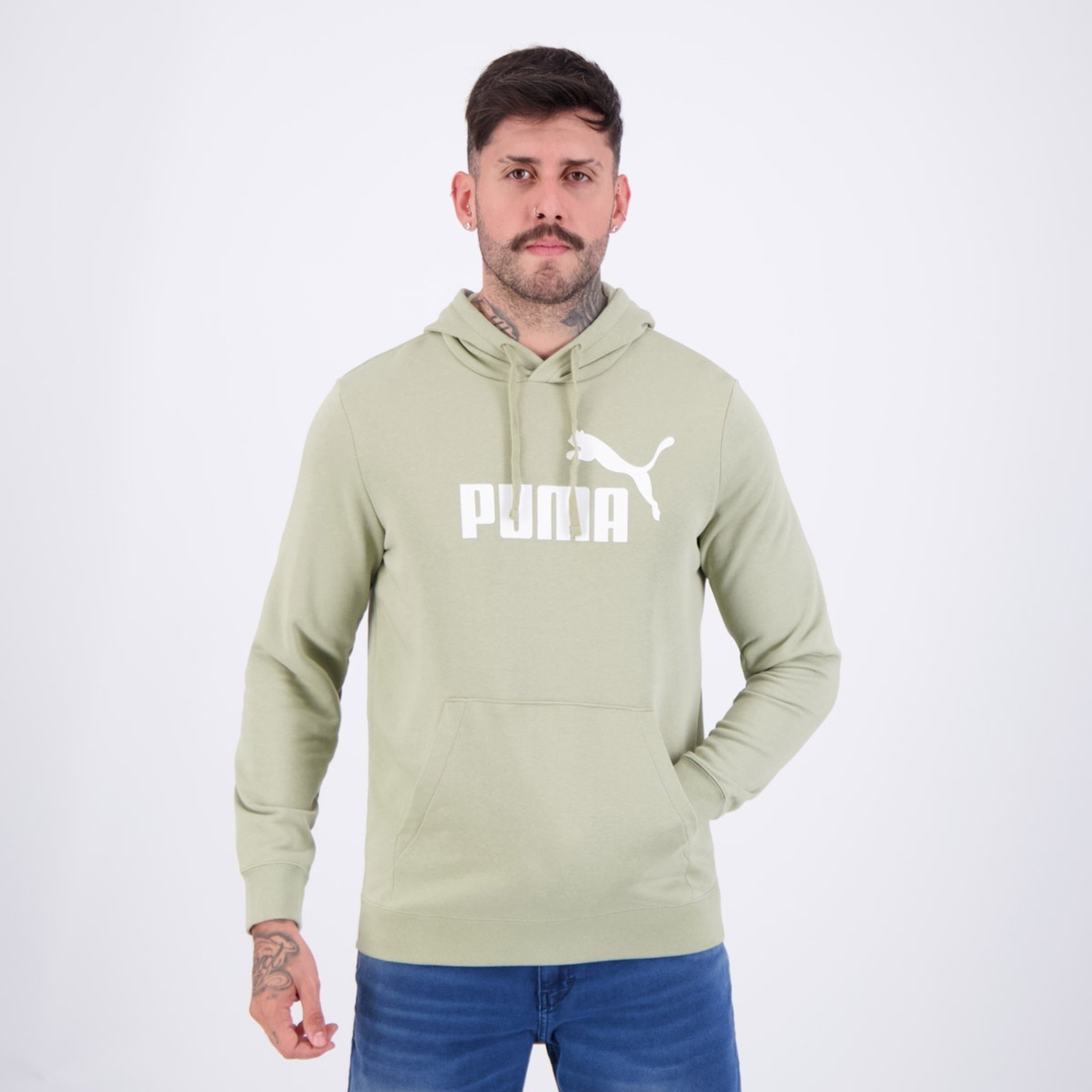 Imagem principal Moletom Puma ESS No. 1 Logo TR Claro Puma verde