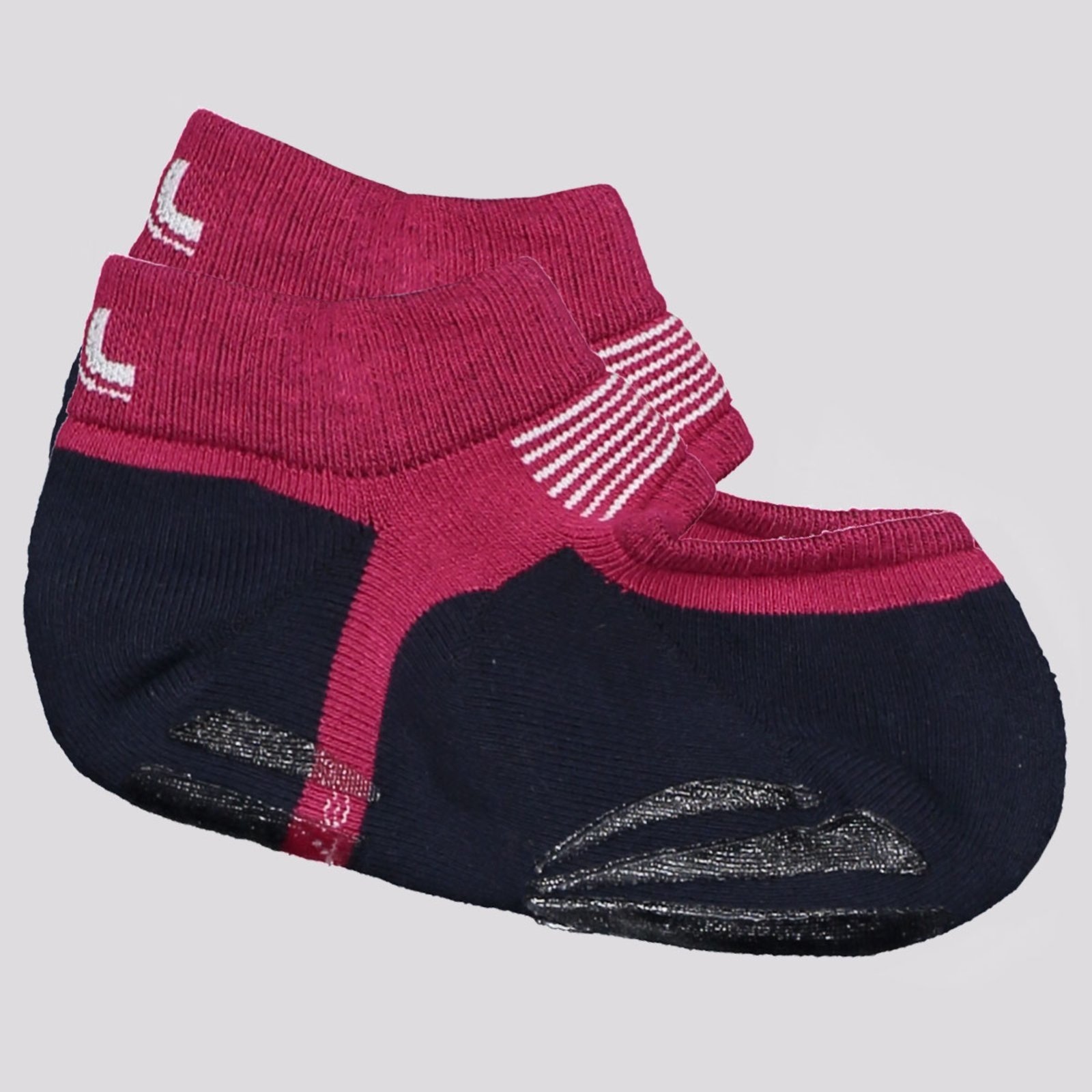 Imagem principal Meia Lupo Performance Sapatilha Pilates Feminina Preta e Vinho Lupo preto