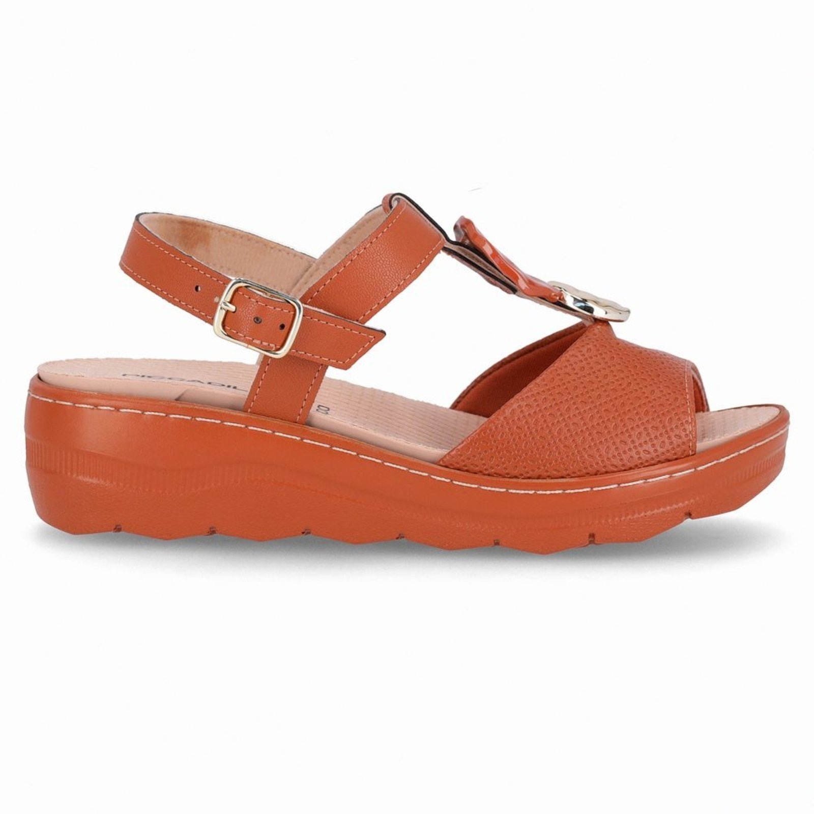 Imagem principal Sandália Spa Anabela Médio Ocre Piccadilly bege ocre