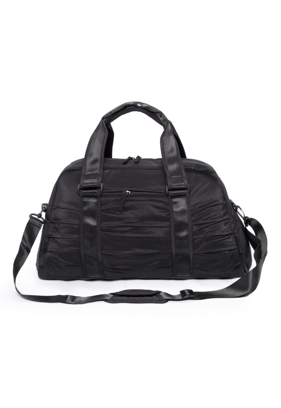 Imagem principal Bolsa Transversal Feminina Academia Viagem Espaçosa Reforçada Madami preto