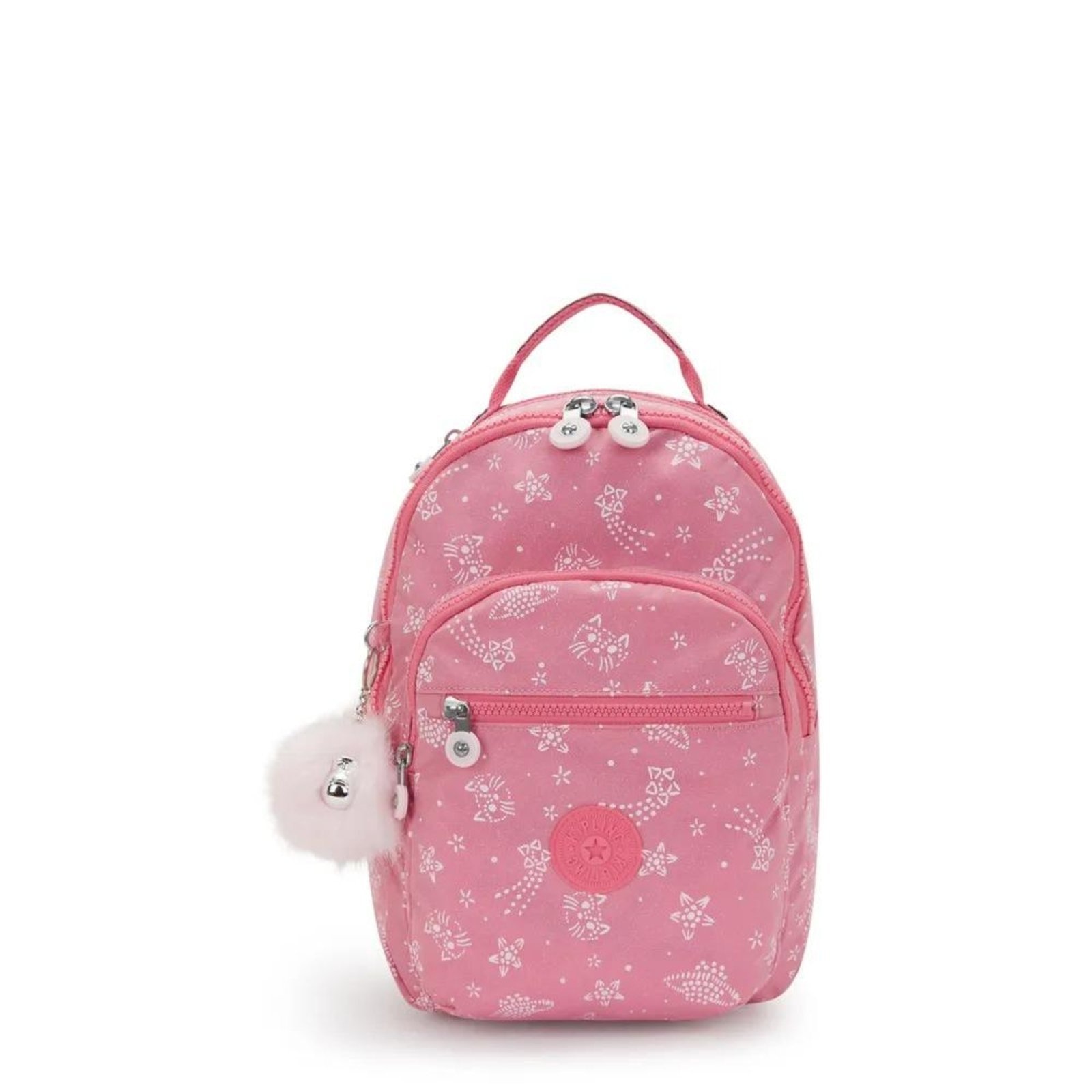 Imagem principal Mochila Kipling Seoul S Glitter Cats Kipling rosa