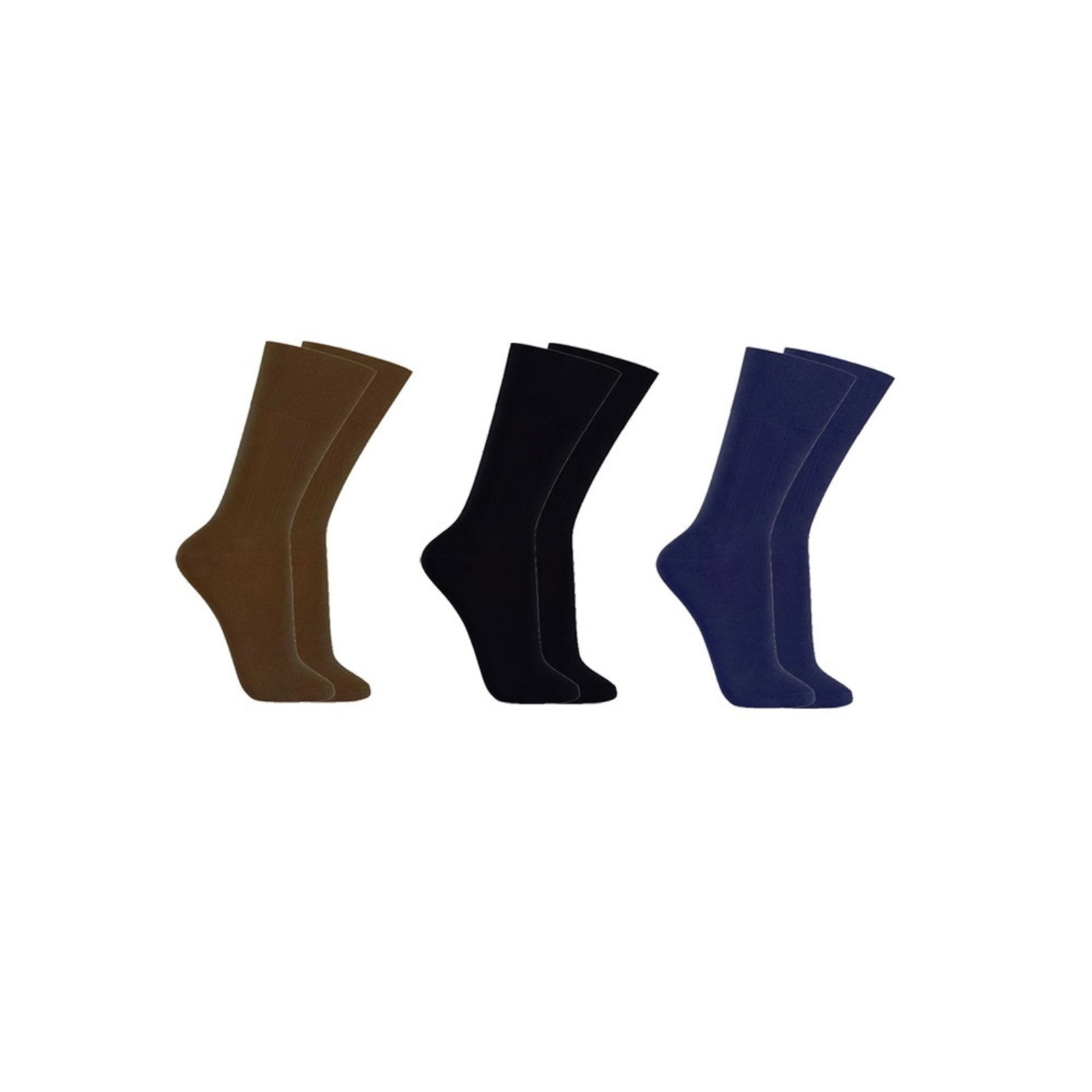 Imagem principal Kit Com 3 Pares de Meias Sociais Microfibra - Sortido Colorido QLC SPORT multicolorido