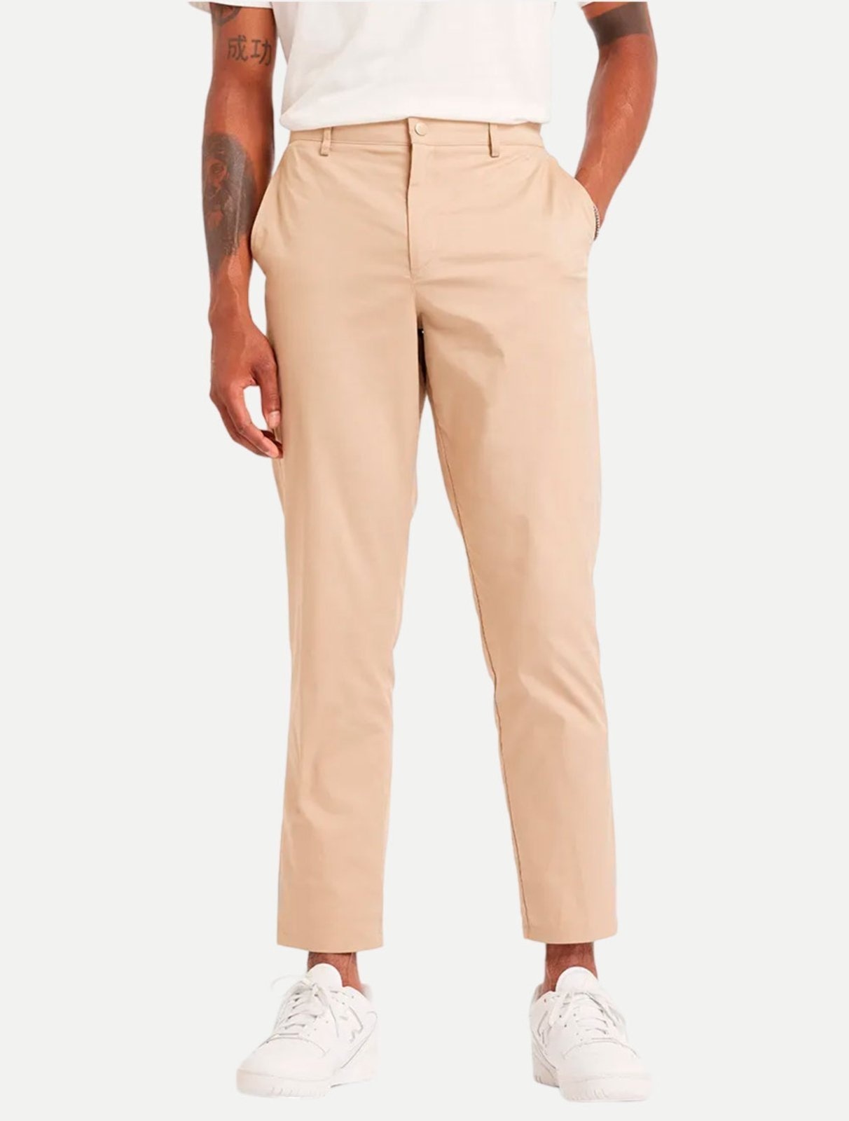 Imagem principal Calça New Balance Masculina Regular Alfaiataria Athletics Tapared 30 Caqui New Balance bege caqui