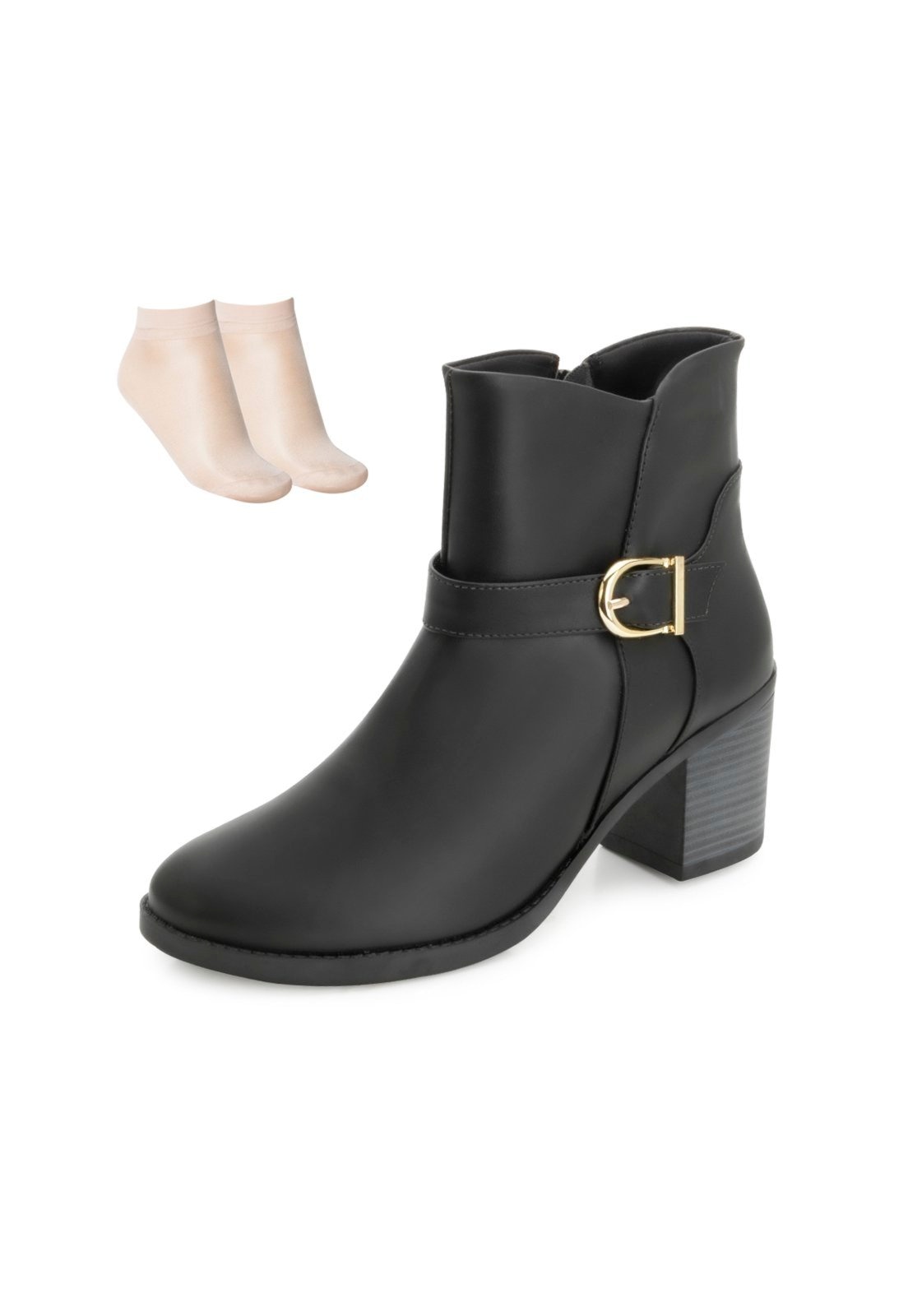 Imagem principal Bota Cano Curto Quiz e Meia QZ25-69198 Quiz preto