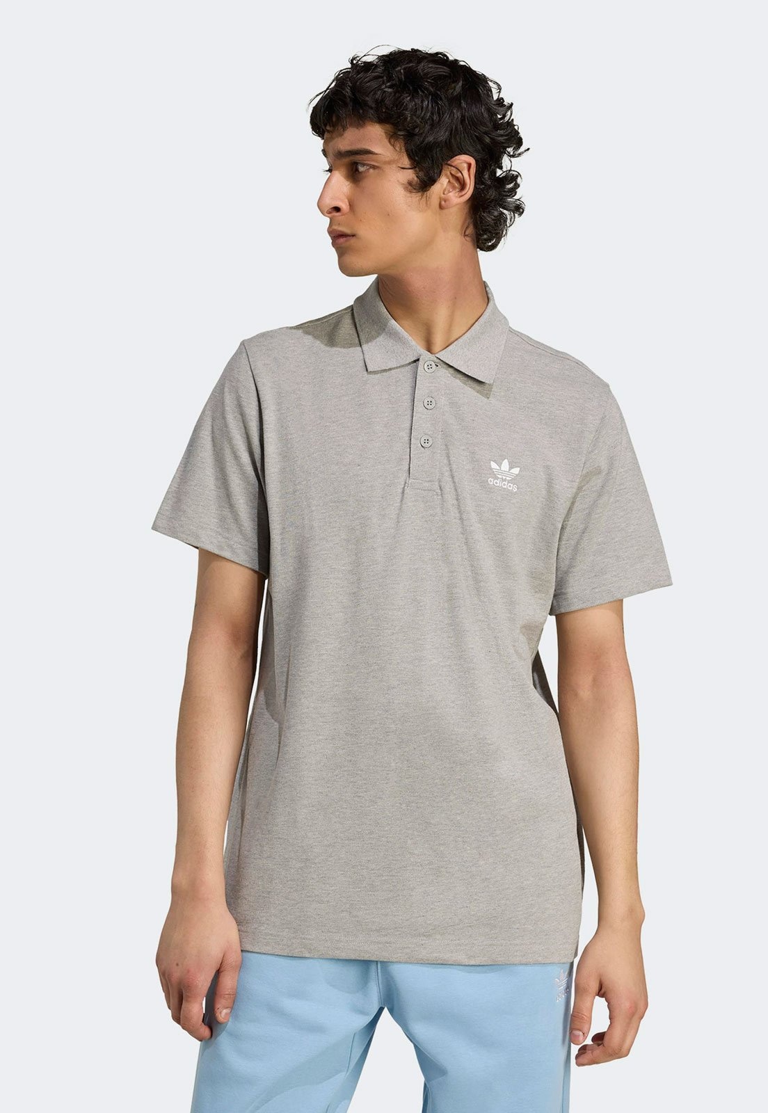 Imagem principal Camisa Polo adidas Originals Reta Essentials adidas Originals cinza
