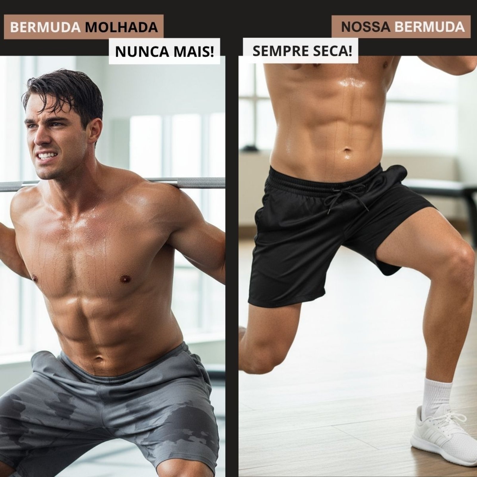 Imagem principal Short Masculino Ks Tecido Dry Treino Academia Cross Casual KS preto