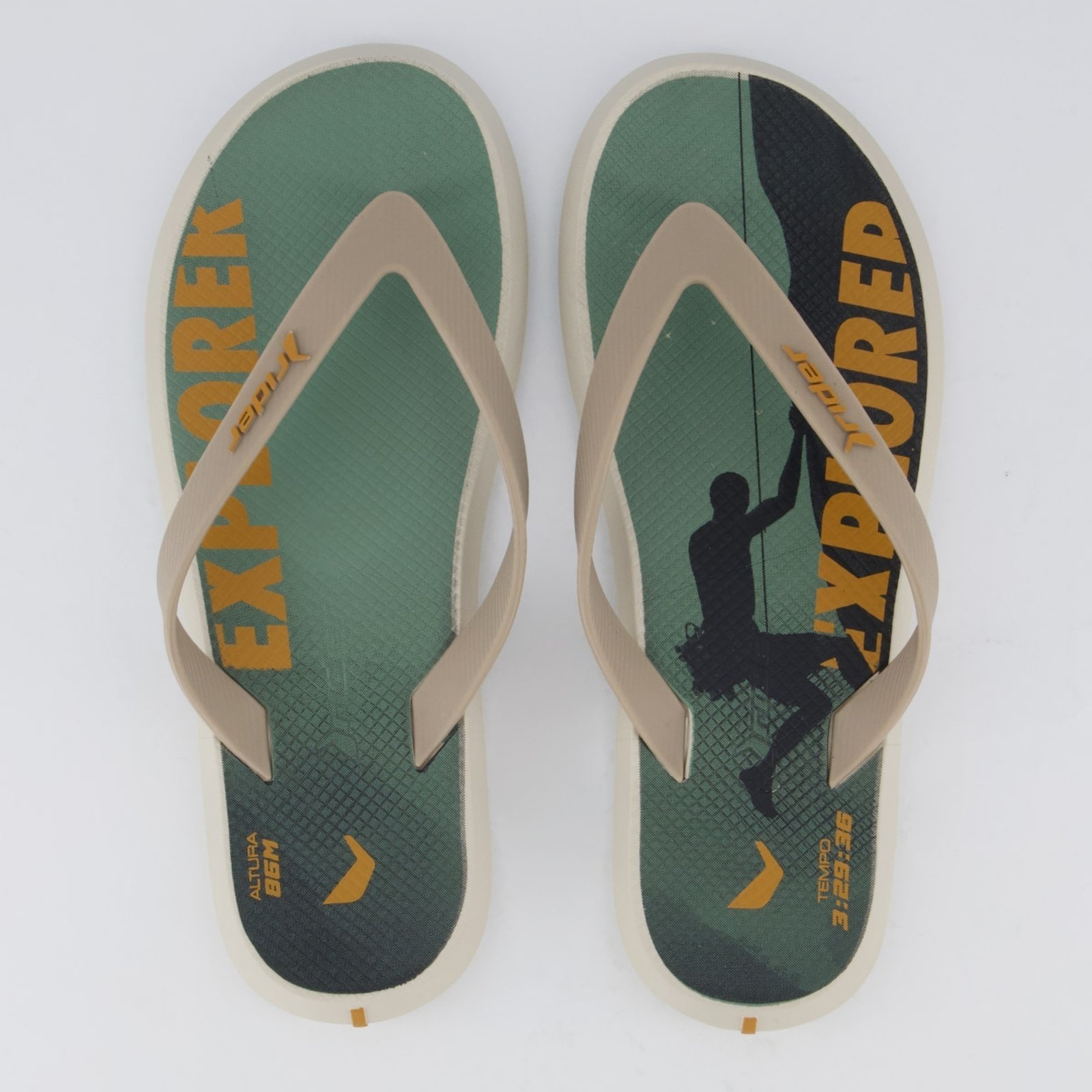 Imagem principal Chinelo Rider R1 Sport Bege e Verde Rider bege verde