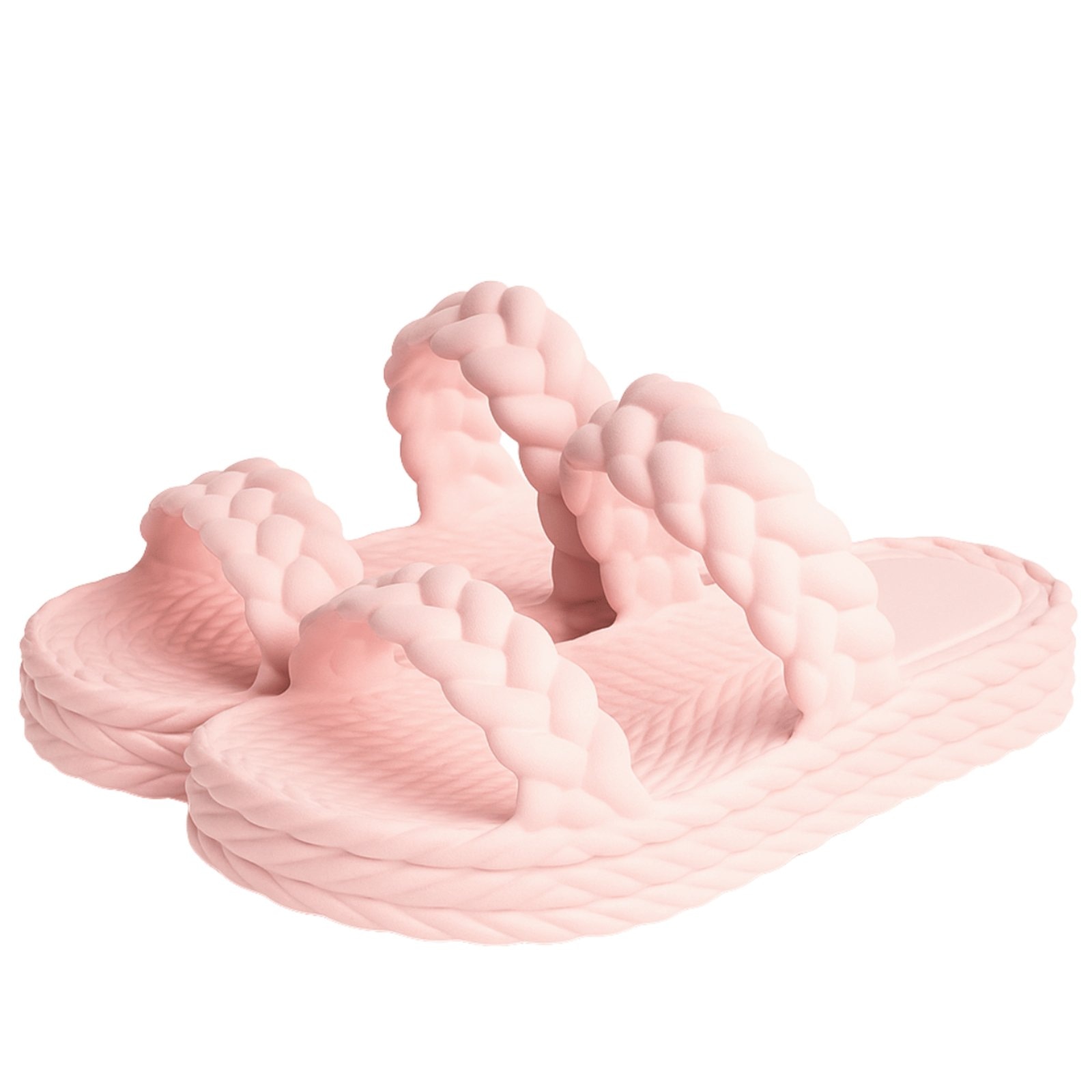 Imagem principal Chinelo Feminino Anna Andrade Plataforma Flat Slide Casual Sandália Leve Tendência Claro Anna Andrade rosa