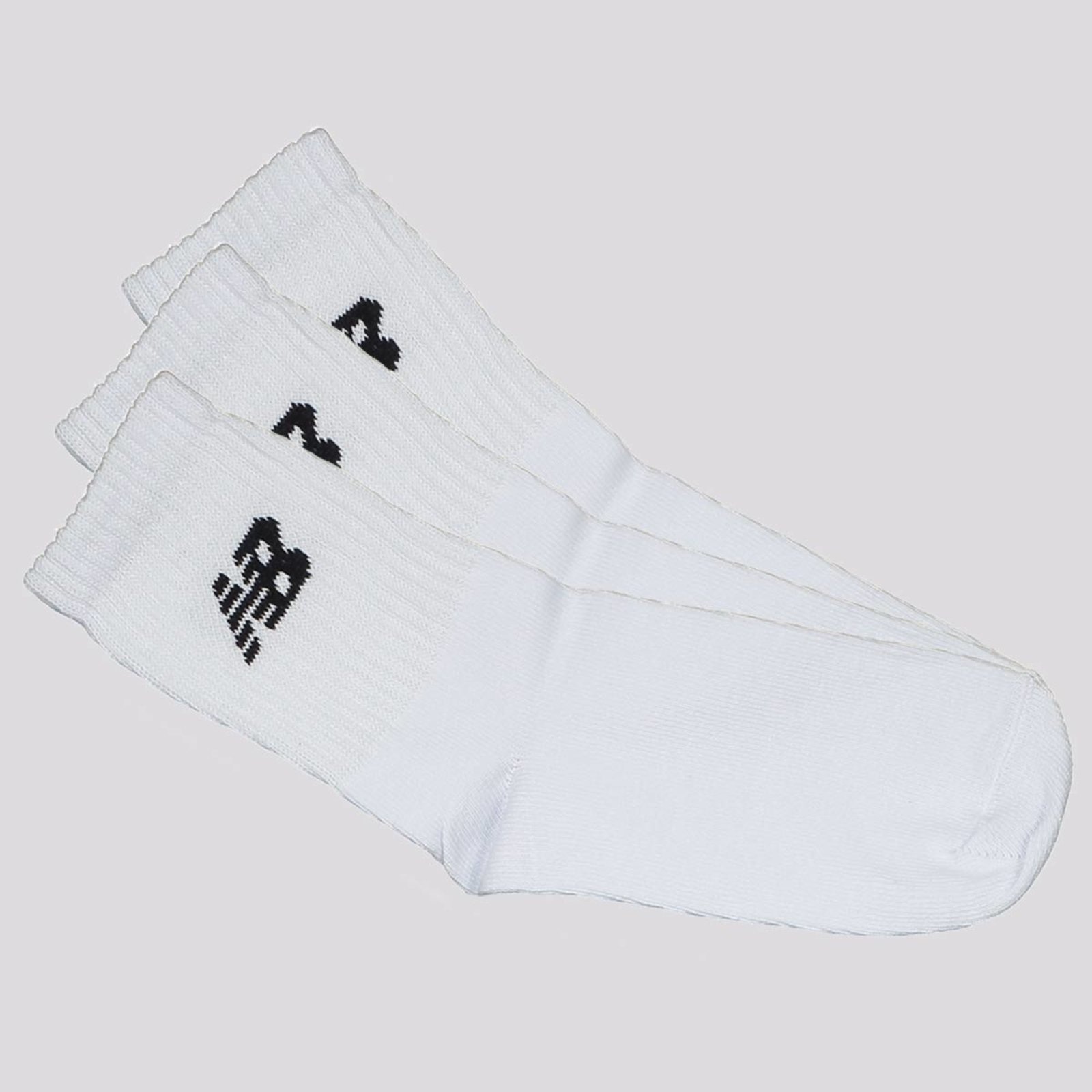 Imagem principal Kit Meia New Balance 3 Pares Cano Médio New Balance branco