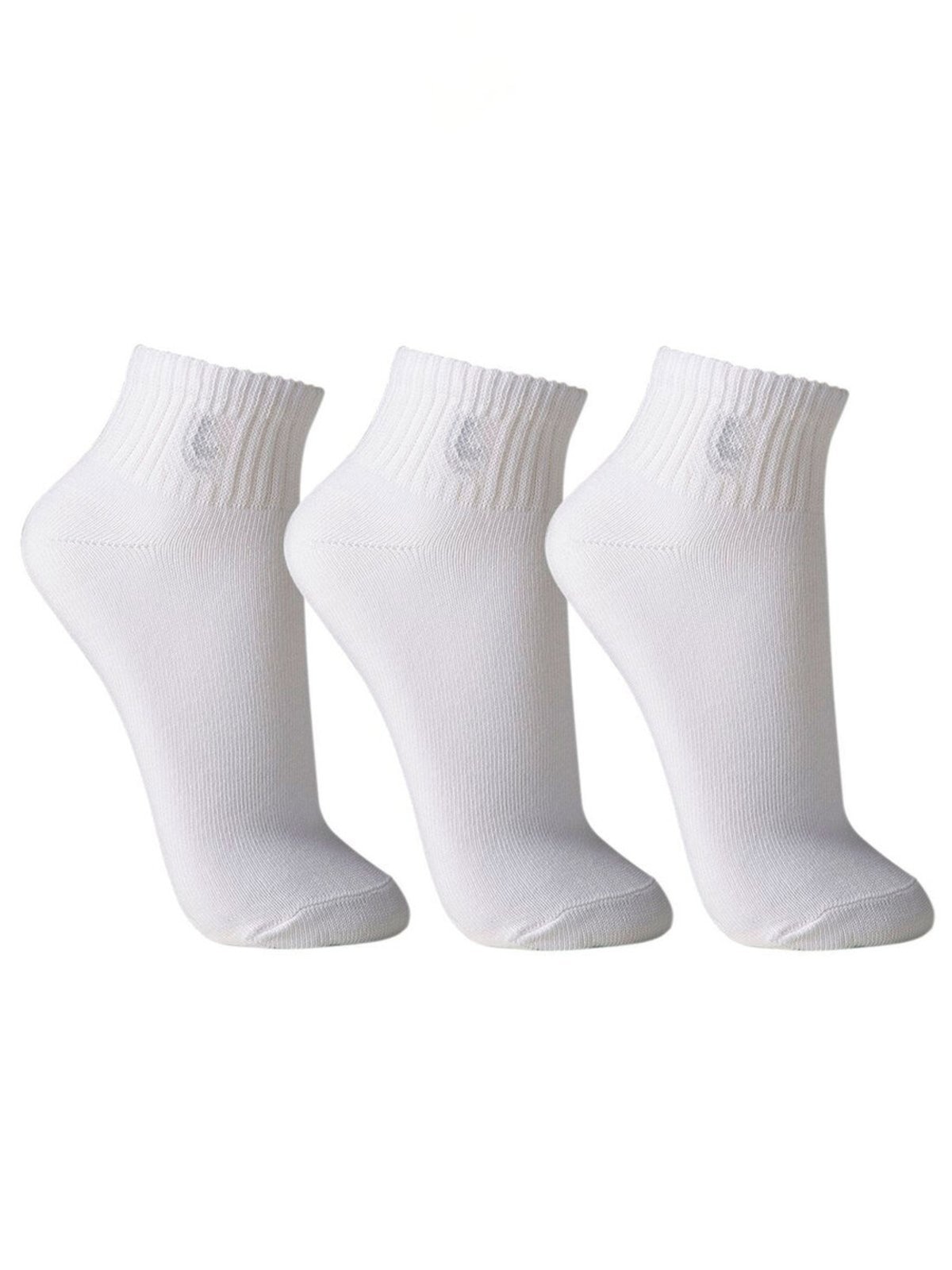 Imagem principal Kit com 3 Meias Esportiva Cano Curto Lupo 3223-089 Preto Lupo branco