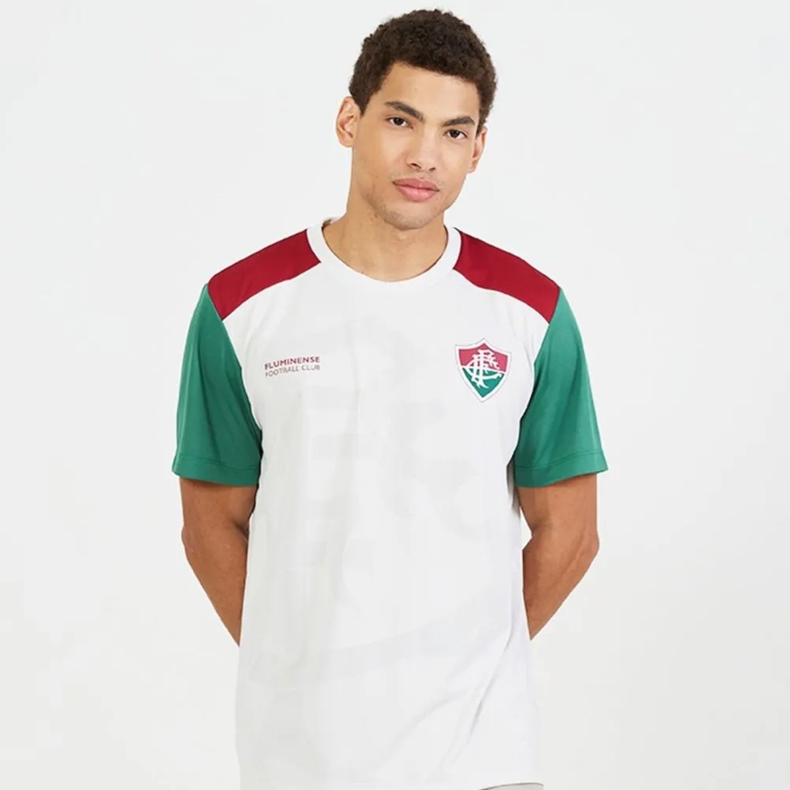 Imagem principal Camisa Fluminense Pulsar Off White e Bordô braziline branco white