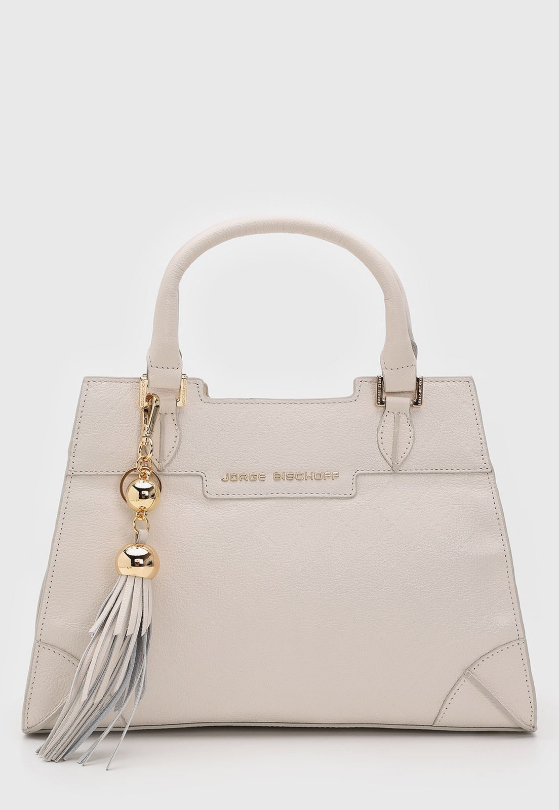 Imagem principal Bolsa Feminina Jorge Bischoff Grande Texturizada Off-White Jorge Bischoff off-white white