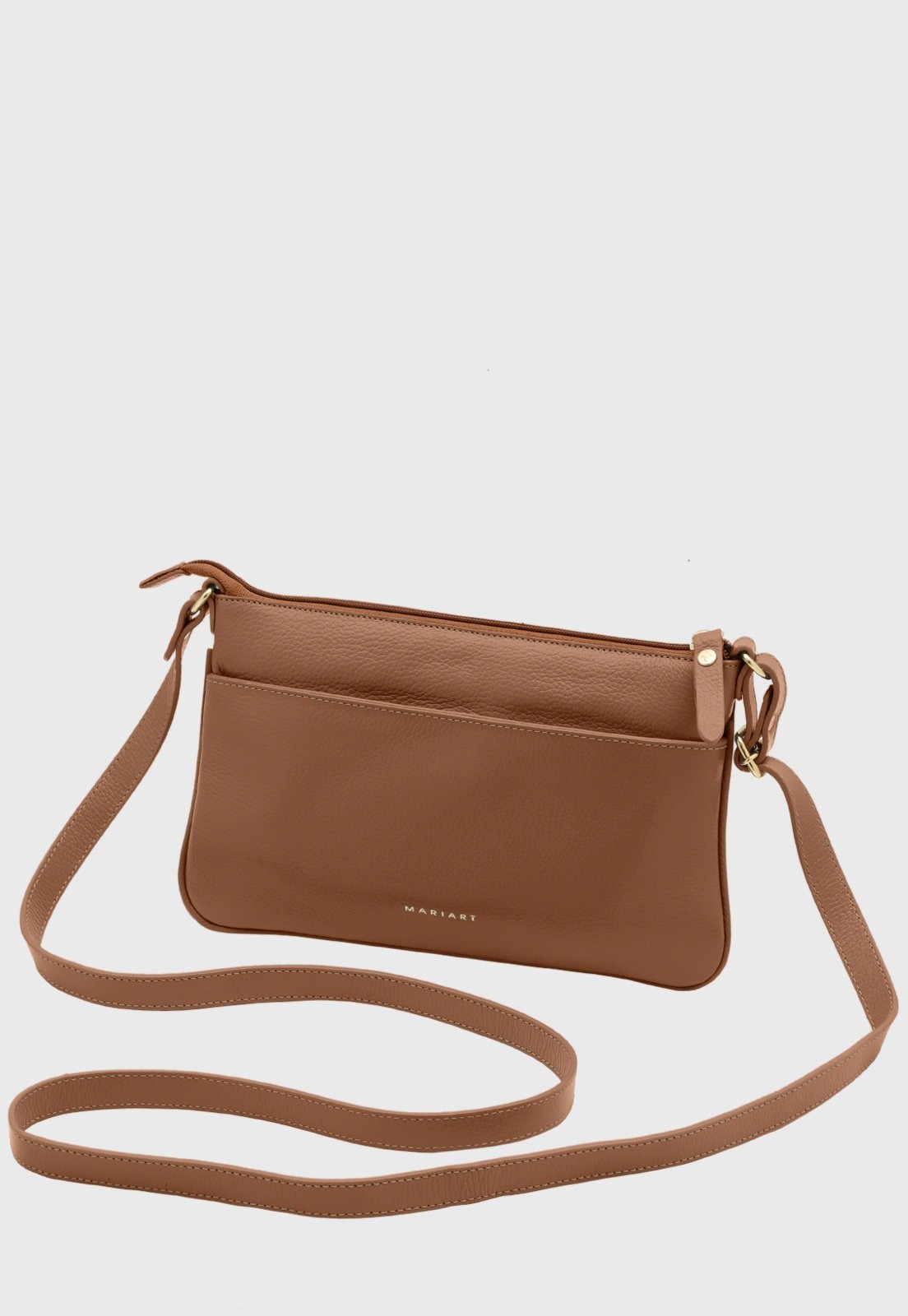 Imagem principal Bolsa Transversal Couro Mariart Girassol Camel Mariart caramelo