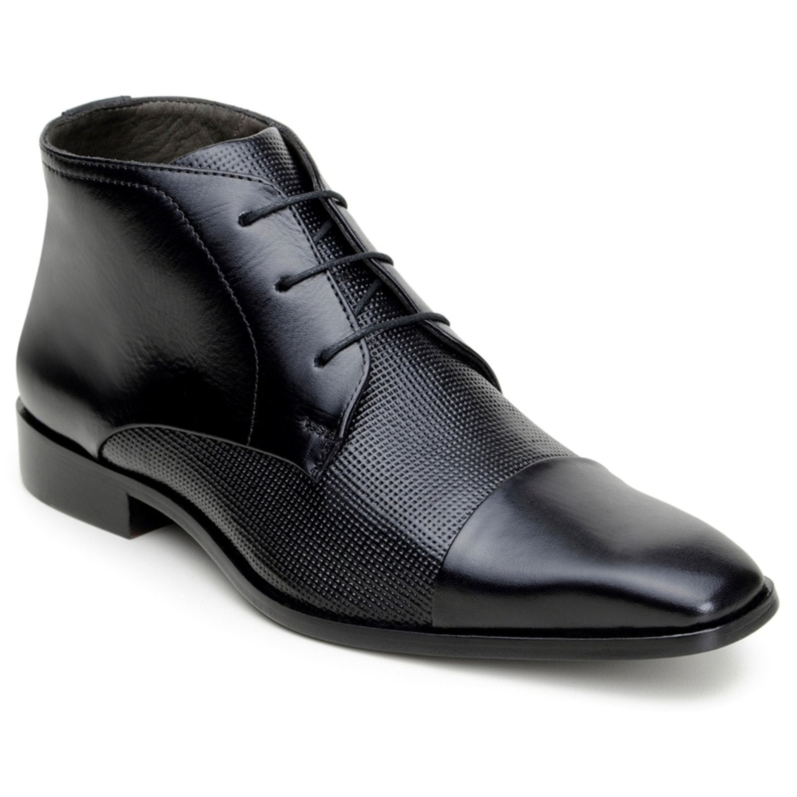Imagem principal Ankle Boot Social em Couro Paulo Vieira Cor Preta Paulo Vieira Homem preto