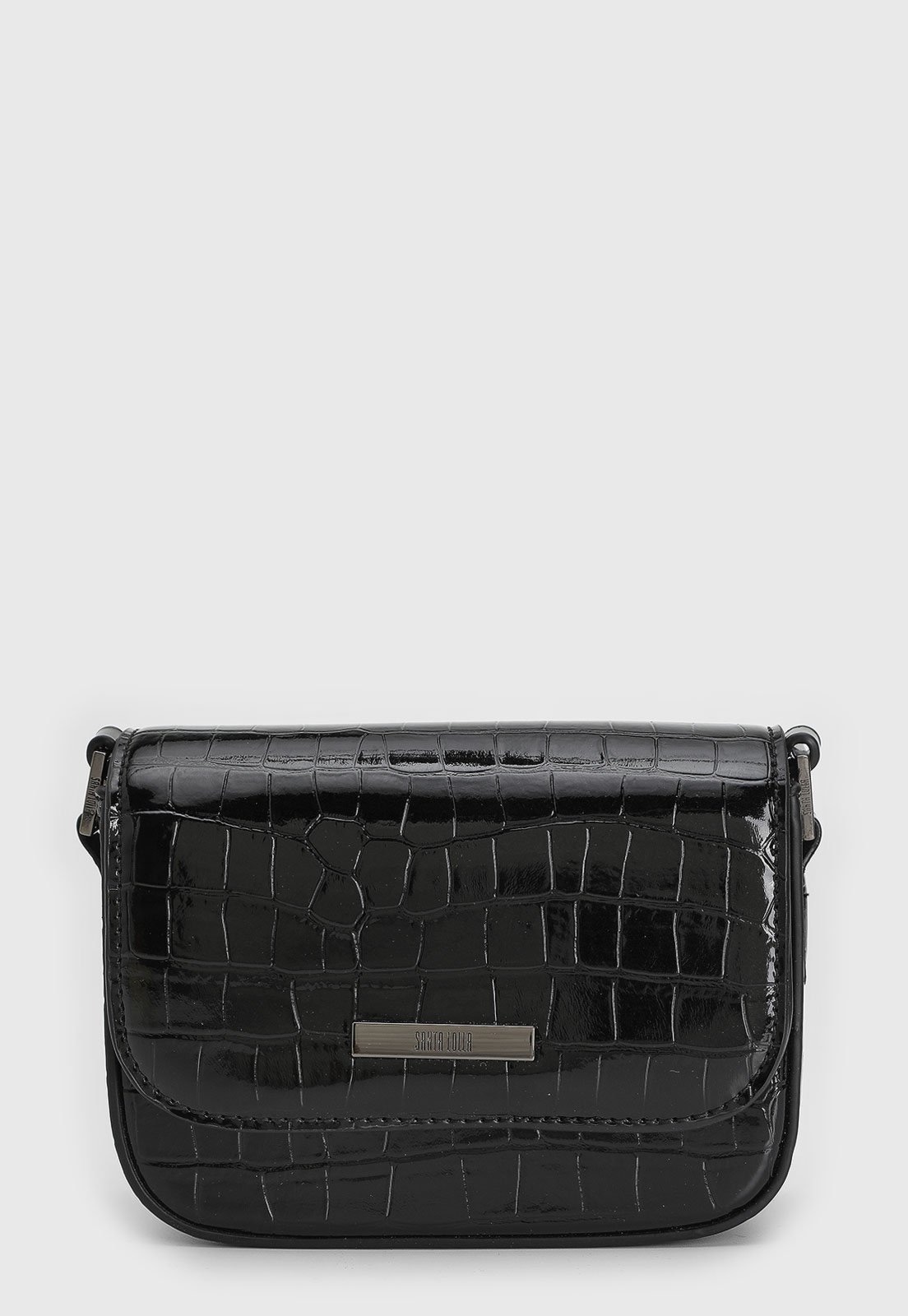 Imagem principal Bolsa Feminina Santa Lolla Croco Preta Santa Lolla preto