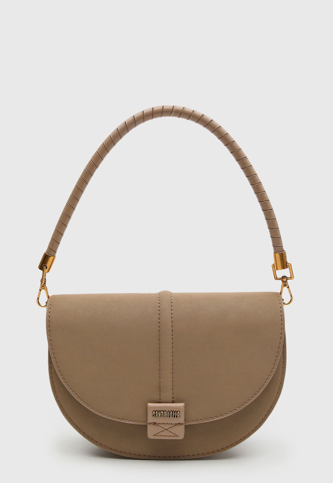 Imagem principal Bolsa Média Feminina Santa Lolla Alça Espiral Santa Lolla bege