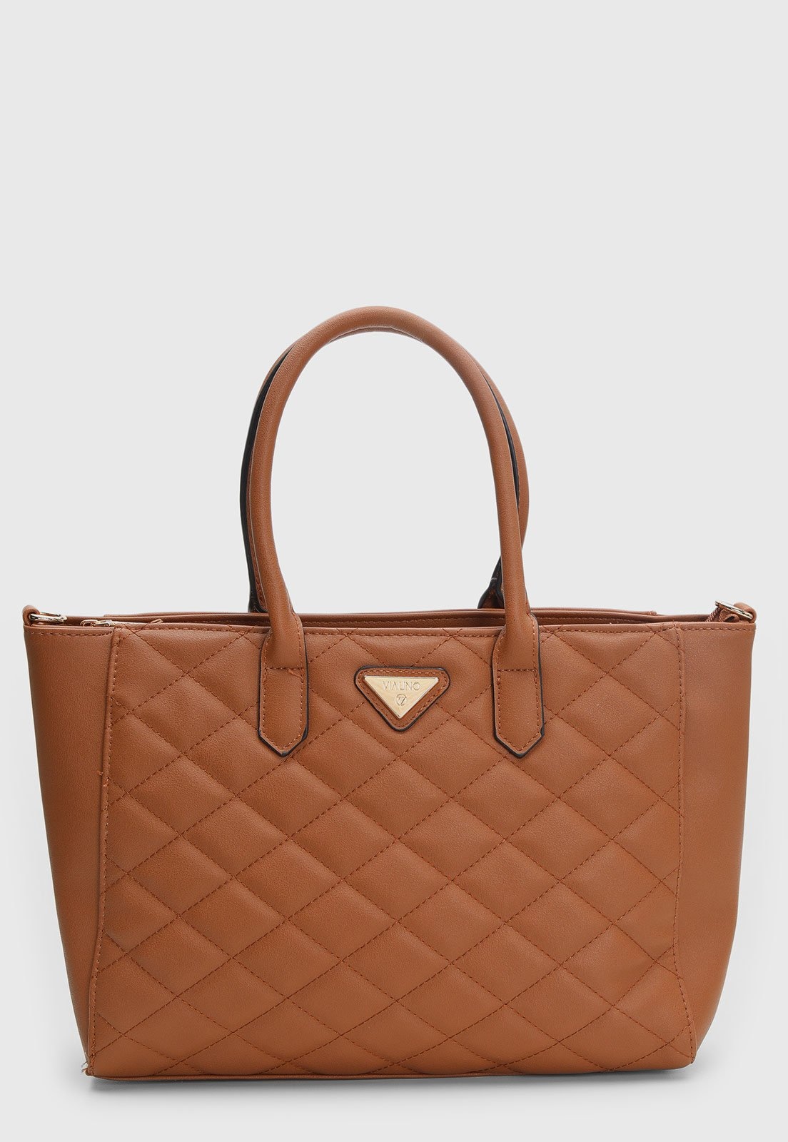 Imagem principal Bolsa Feminina Via Uno Grande Matelassada VIA UNO caramelo