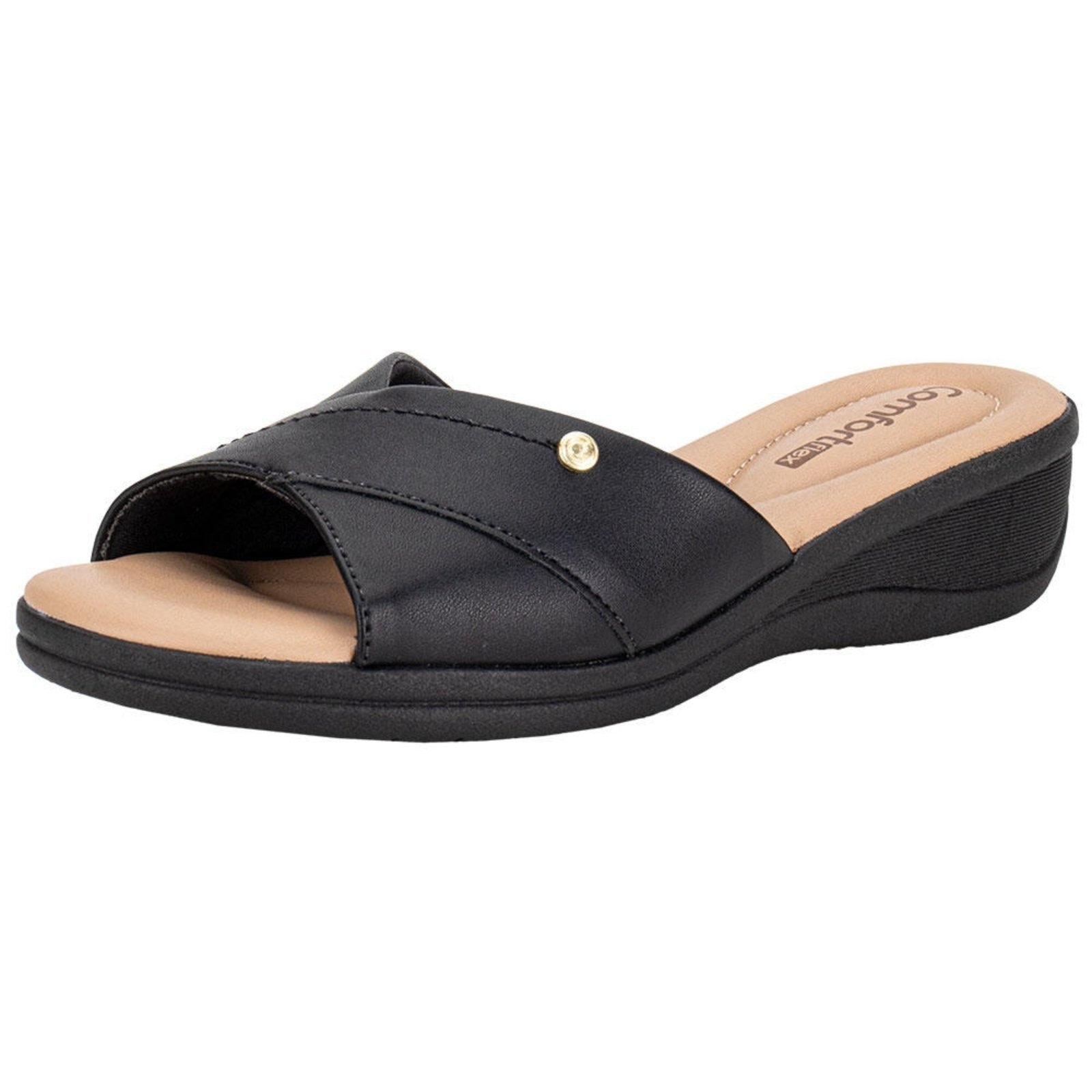 Imagem principal Tamanco Feminino Anabela Comfortflex 2588402 A1458402 Comfortflex preto