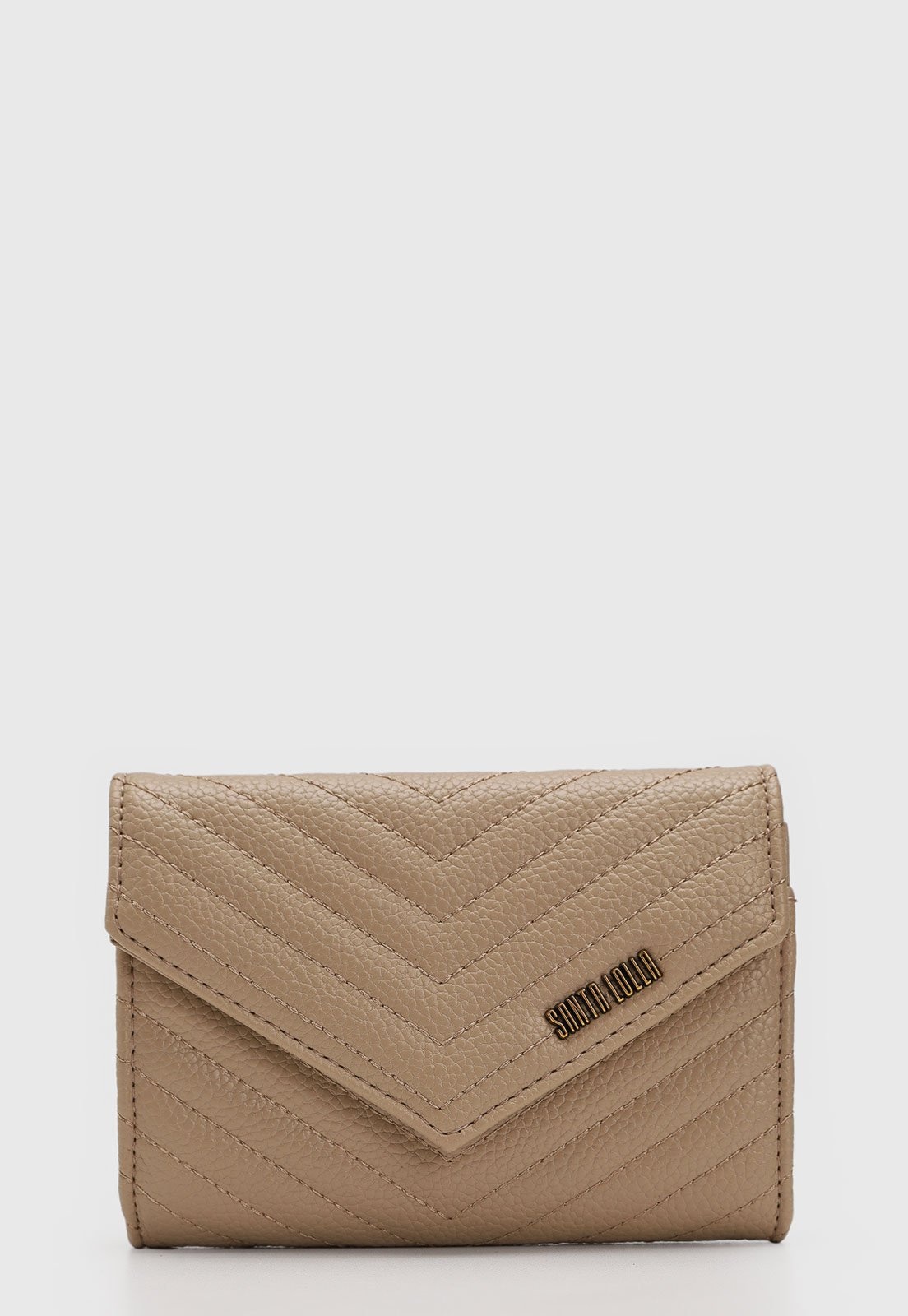 Imagem principal Carteira Transversal Santa Lolla Alça Corrente Matelassê Santa Lolla marrom