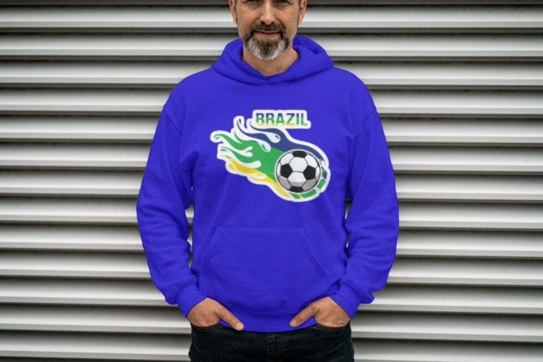 Imagem principal Blusa de Frio Moletom Esportivo Com Capuz Unissex Royal Footworks azul