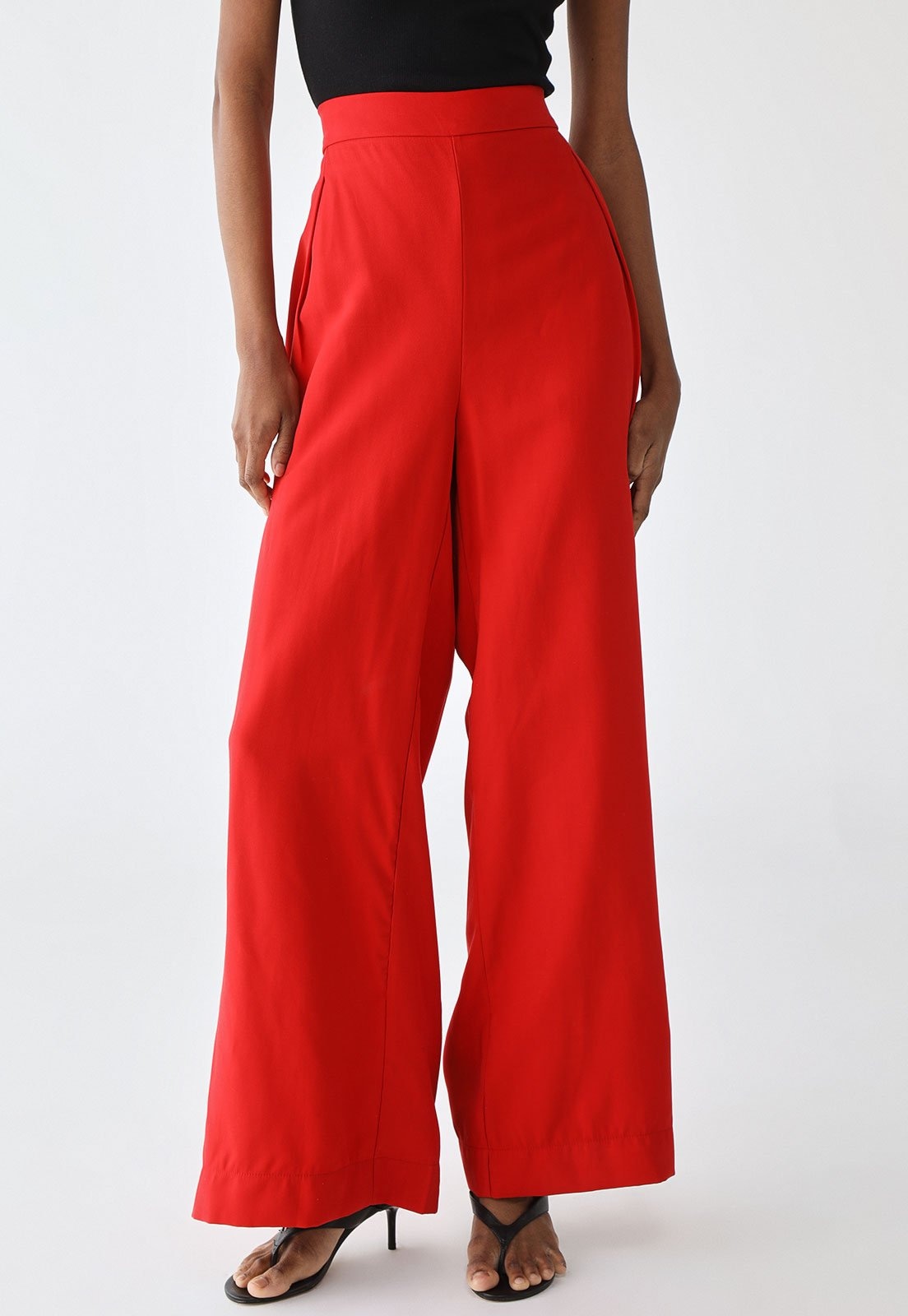 Imagem principal Calça Colcci Pantalona Cós Elástico Vermelha Colcci vermelho