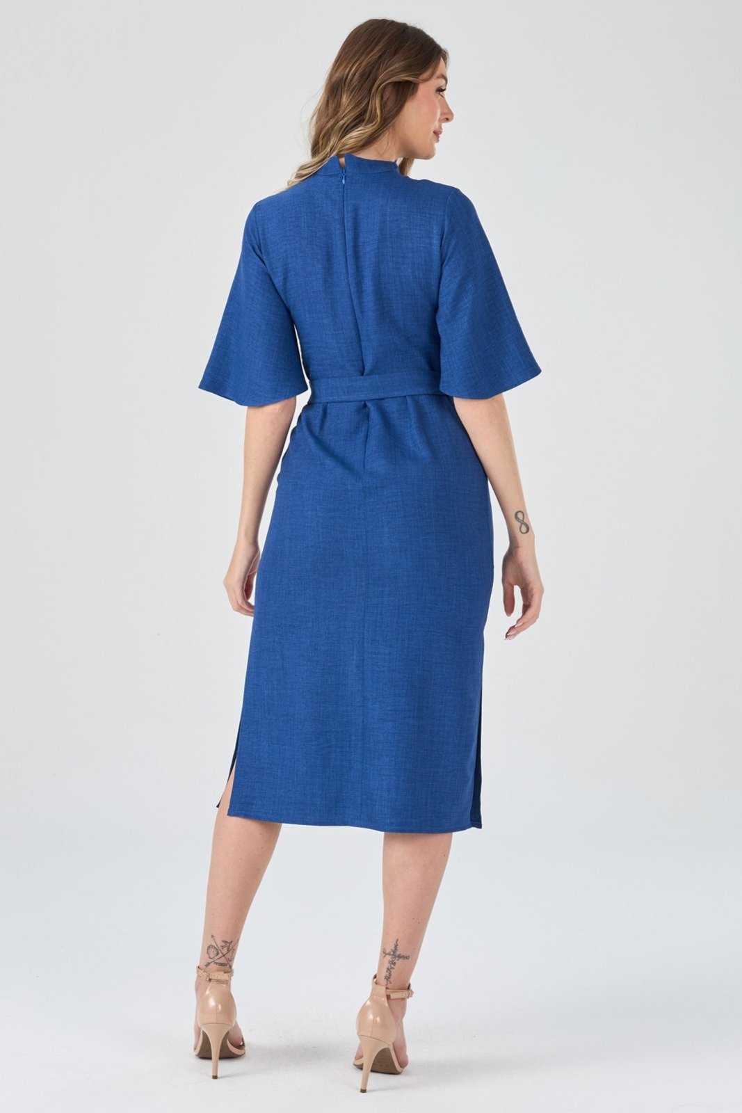 Imagem principal Vestido Midi PKS Mangas 3/4 Royal PKS azul