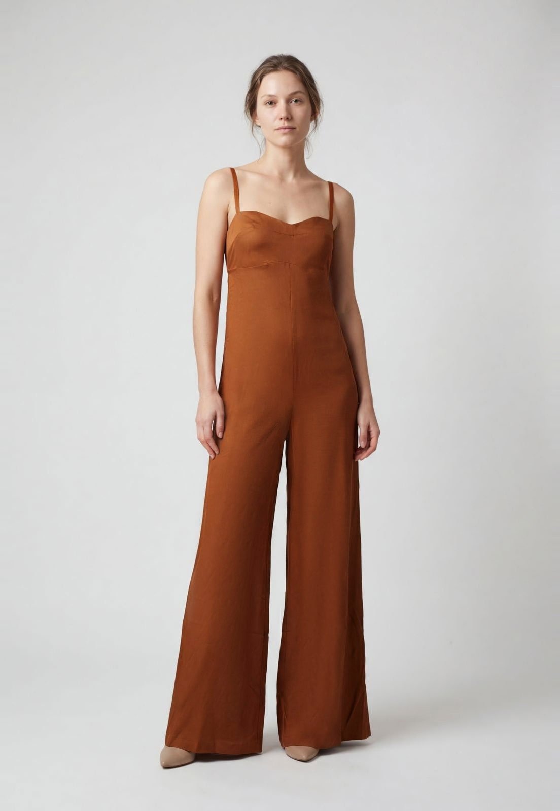 Imagem principal Macacão Feminino Colcci Alças Finas Viscose Colcci marrom