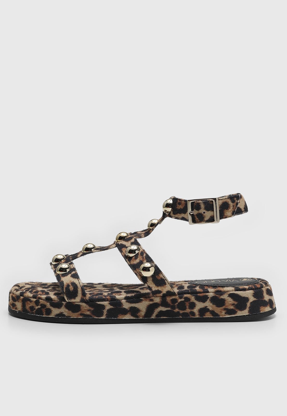 Imagem principal Sandália VIA UNO Animal Print Onça VIA UNO caramelo